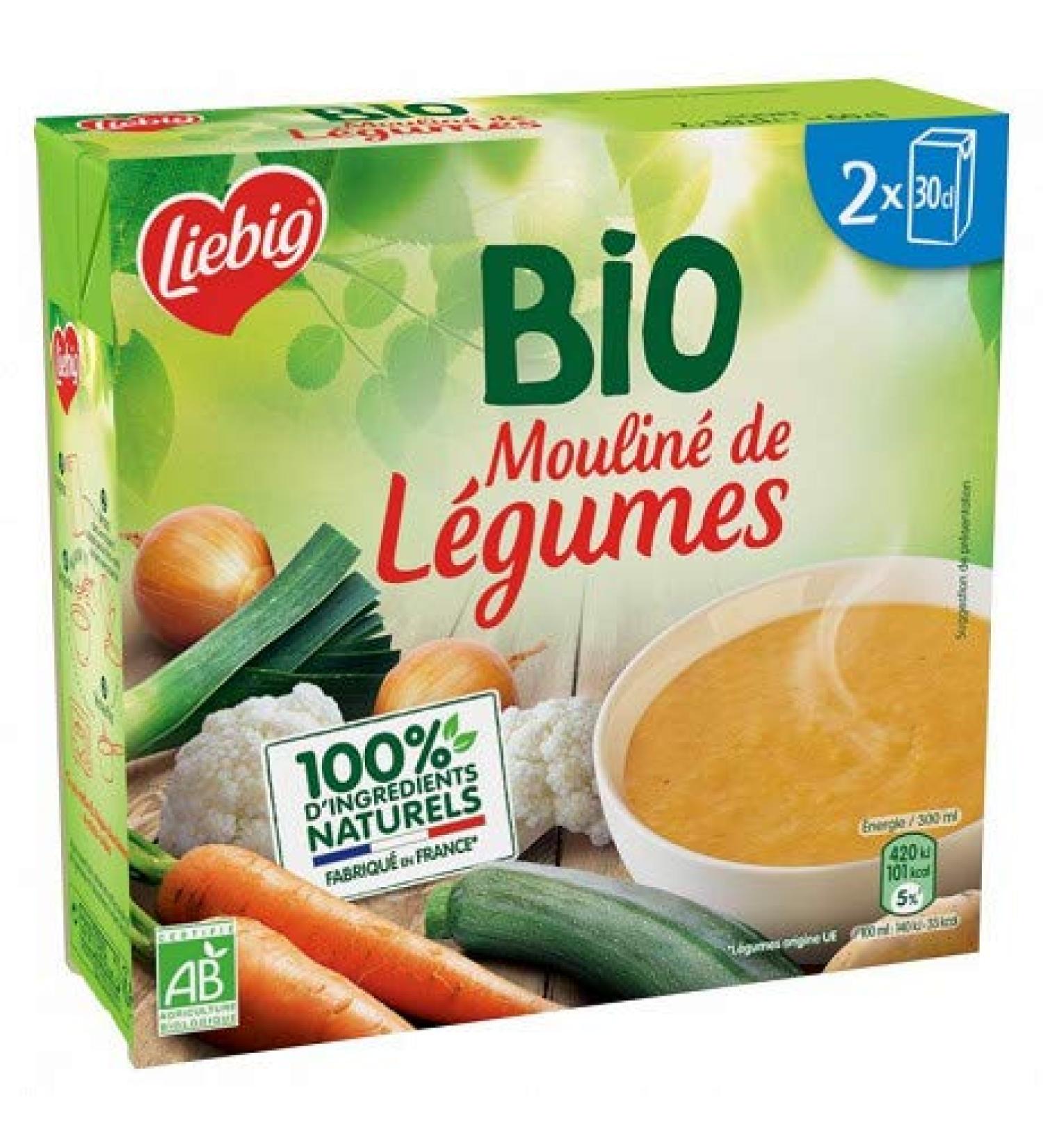 LIEBIG - Organic Vegetable Puree 600ml - Pack of 4