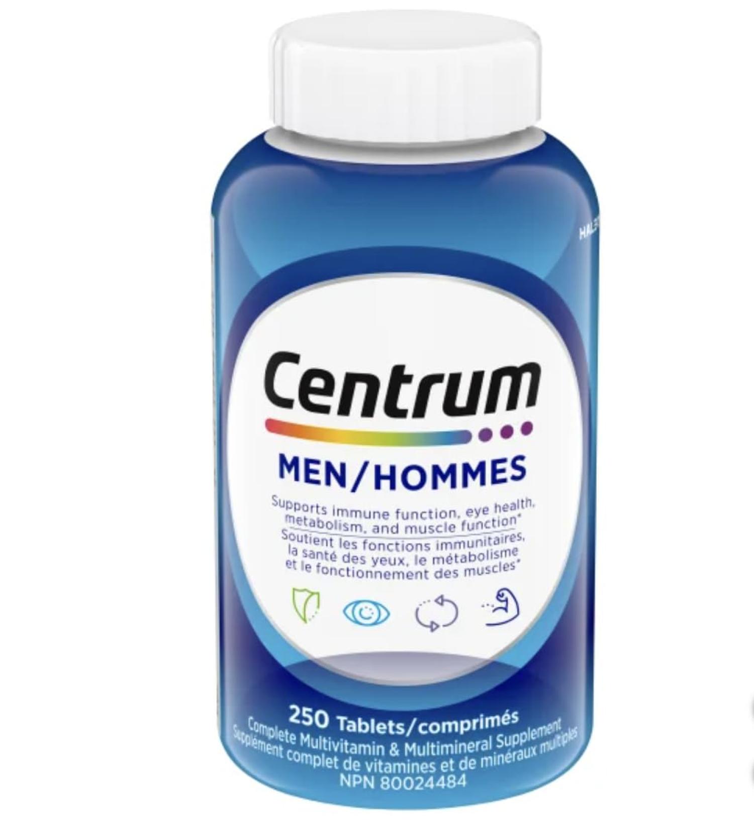 Centrum Multivitamin/Mineral for Men 250 Tablets