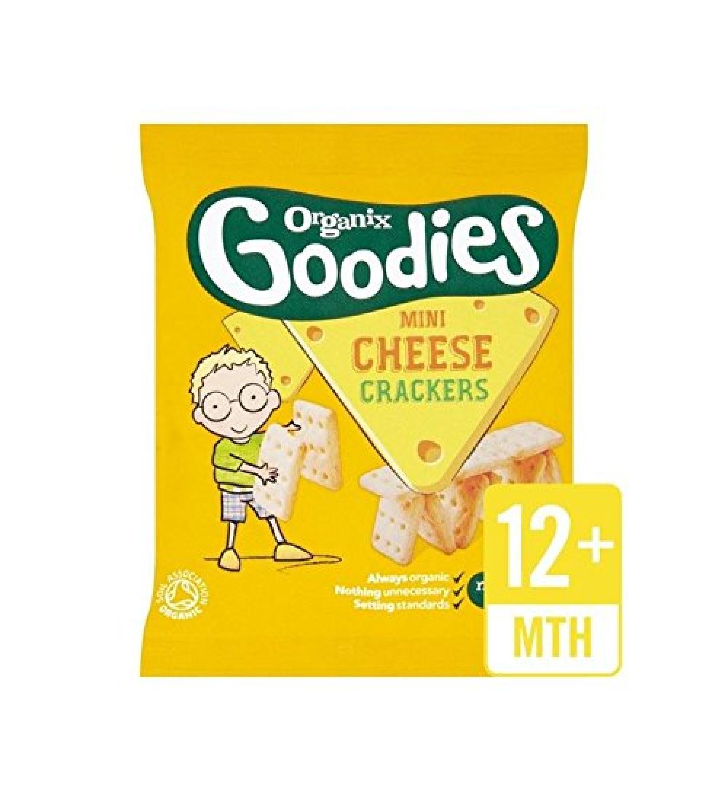 Organix Goodies Cheese Cracker Singles 20g - Pack of 4