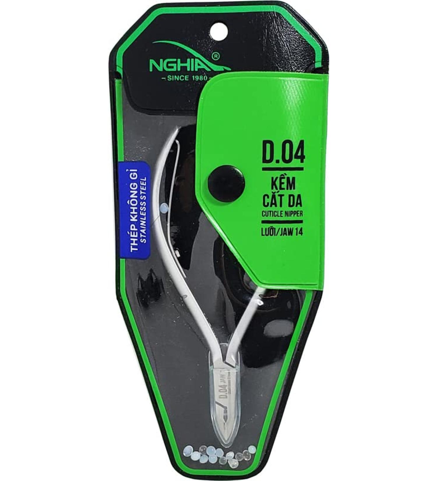 Nghia Professional Stainless Steel Cuticle Nippers C-05 (D-04) - Precision Cuticle Cutter Trimmer for Manicure at Home/Spa/Salon - 1 PCS - Buy Online on GoSupps.com