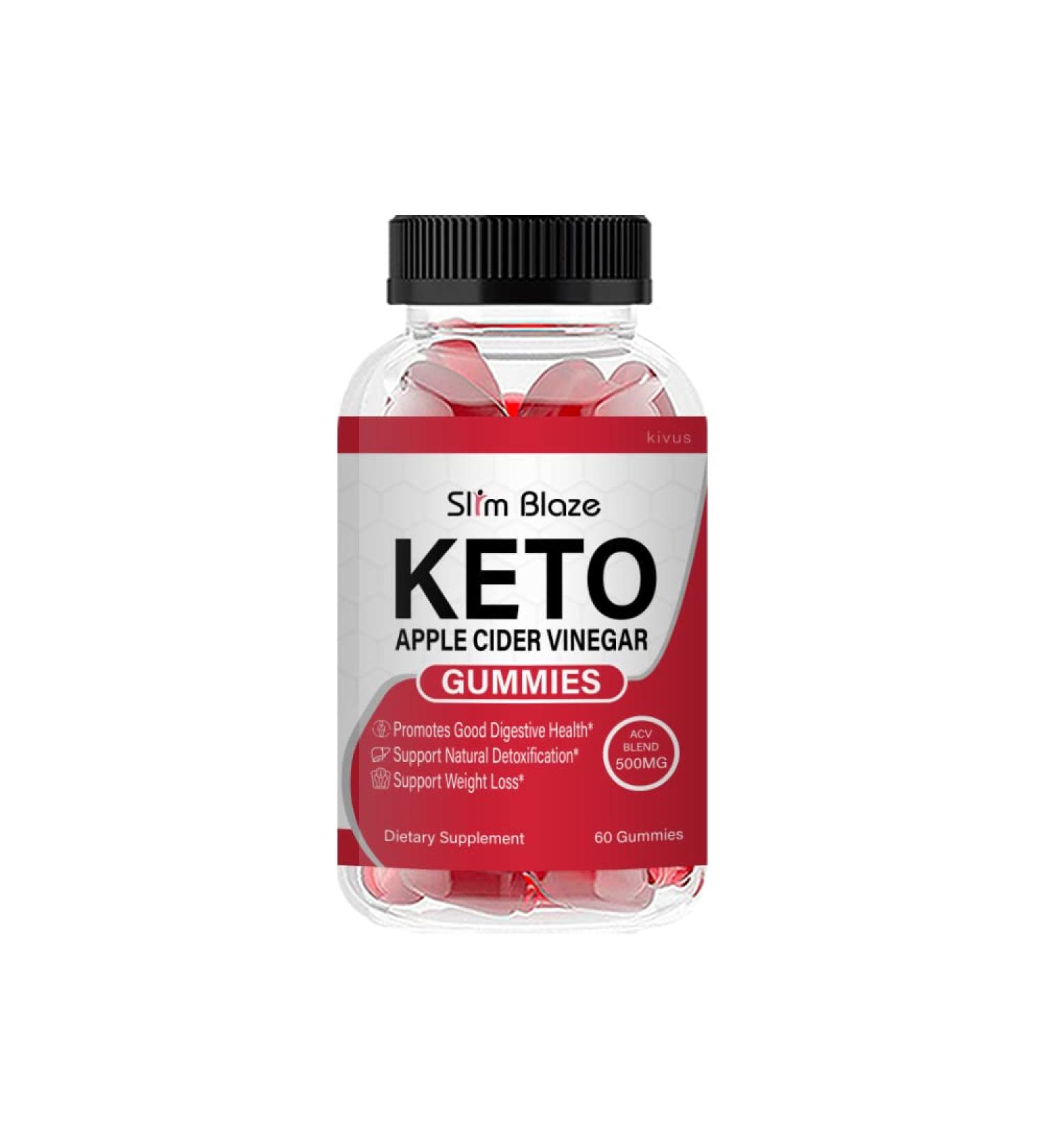 Kivus Slim Blaze Keto Apple Cider Vinegar Gummies - 60 Count - Buy Online on GoSupps.com