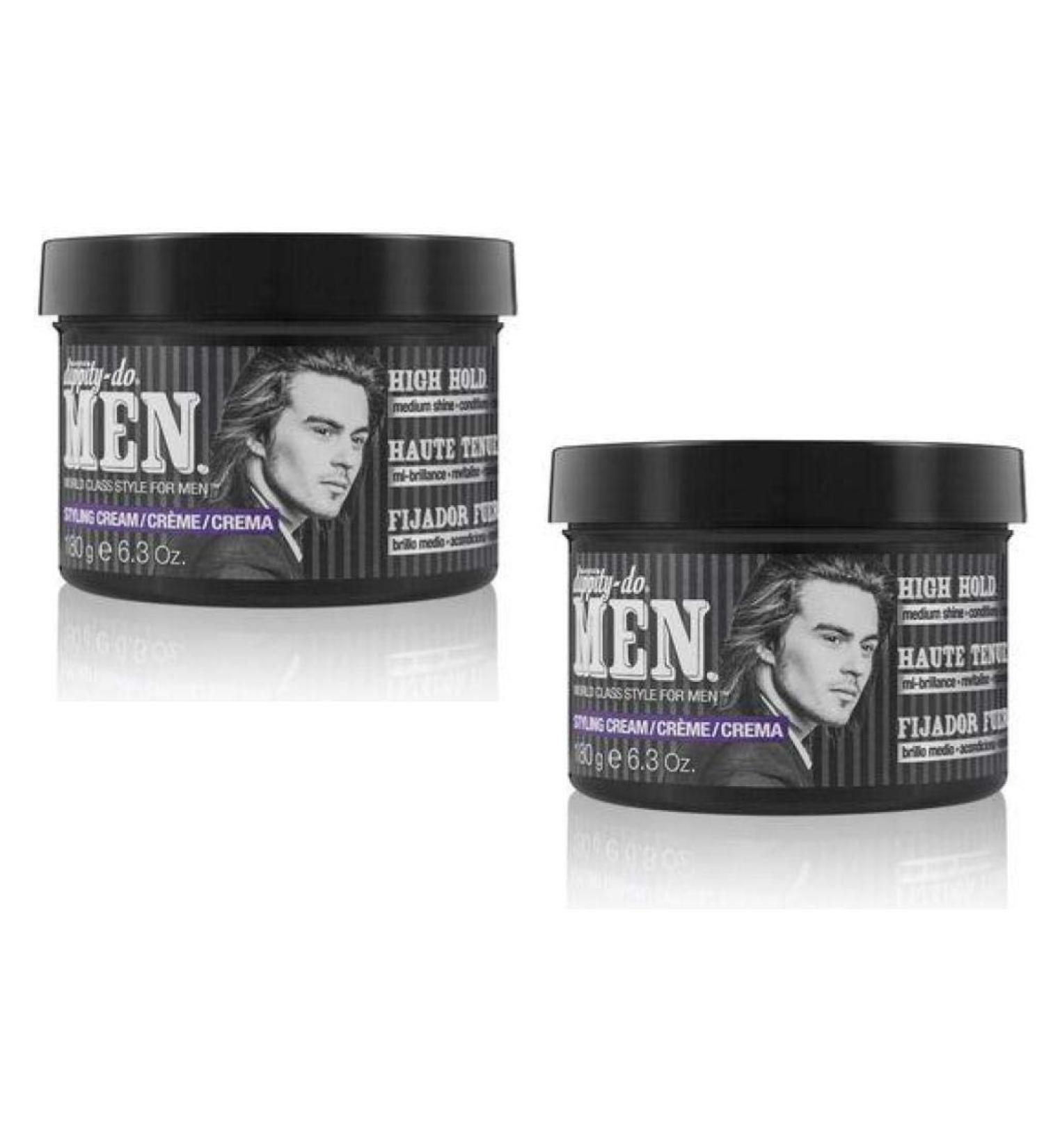 Dippity Do Men Styling Cream 2 Pack - Dippity Do Hair Gel (2 x 180 gram Jars)