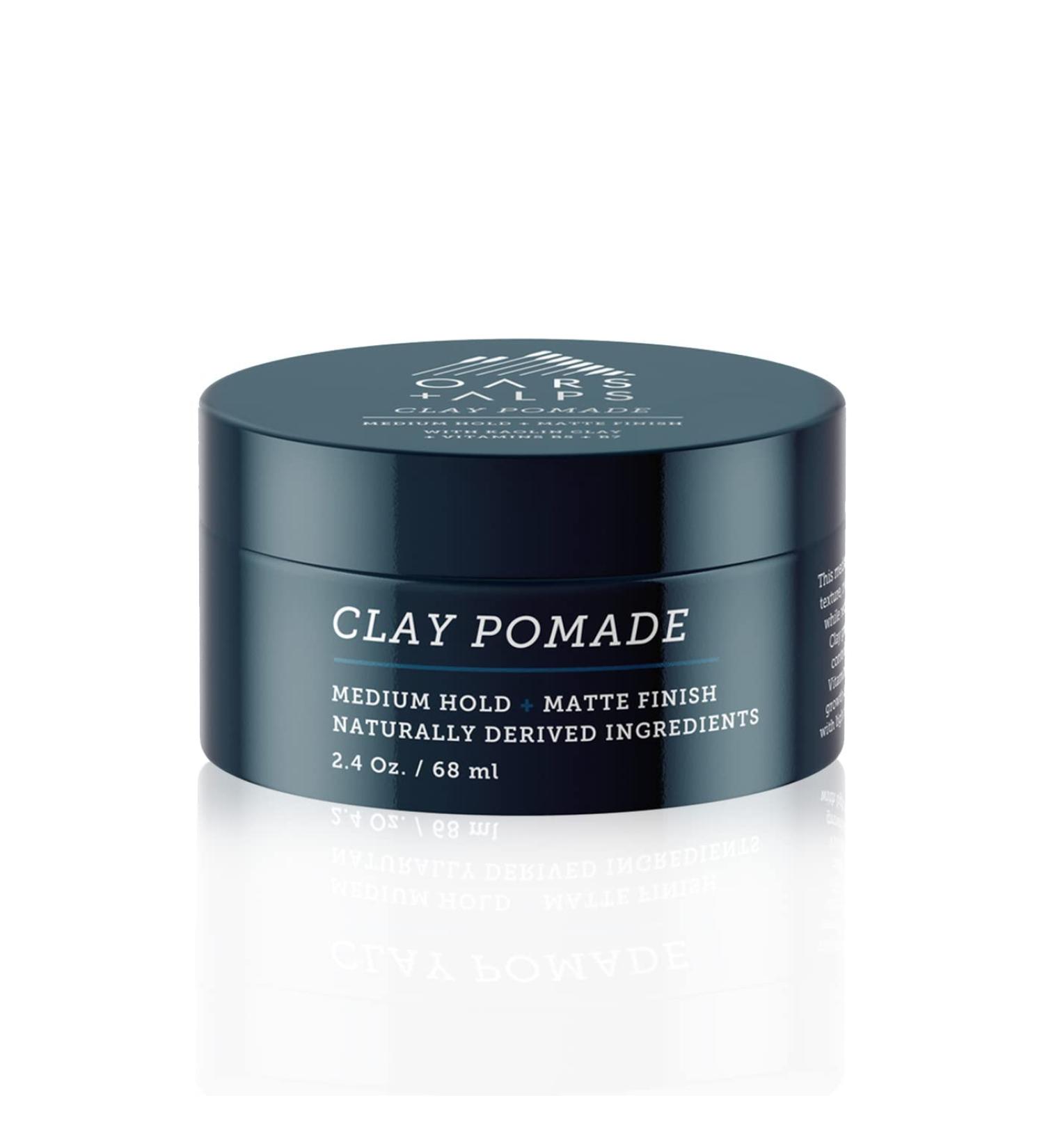 Oars + Alps Clay Hair Pomade for Men - Promotes Hair Growth, Medium Hold, Matte Finish, Reduces Frizz - 2.4 Fl Oz - Buy Online on GoSupps.com