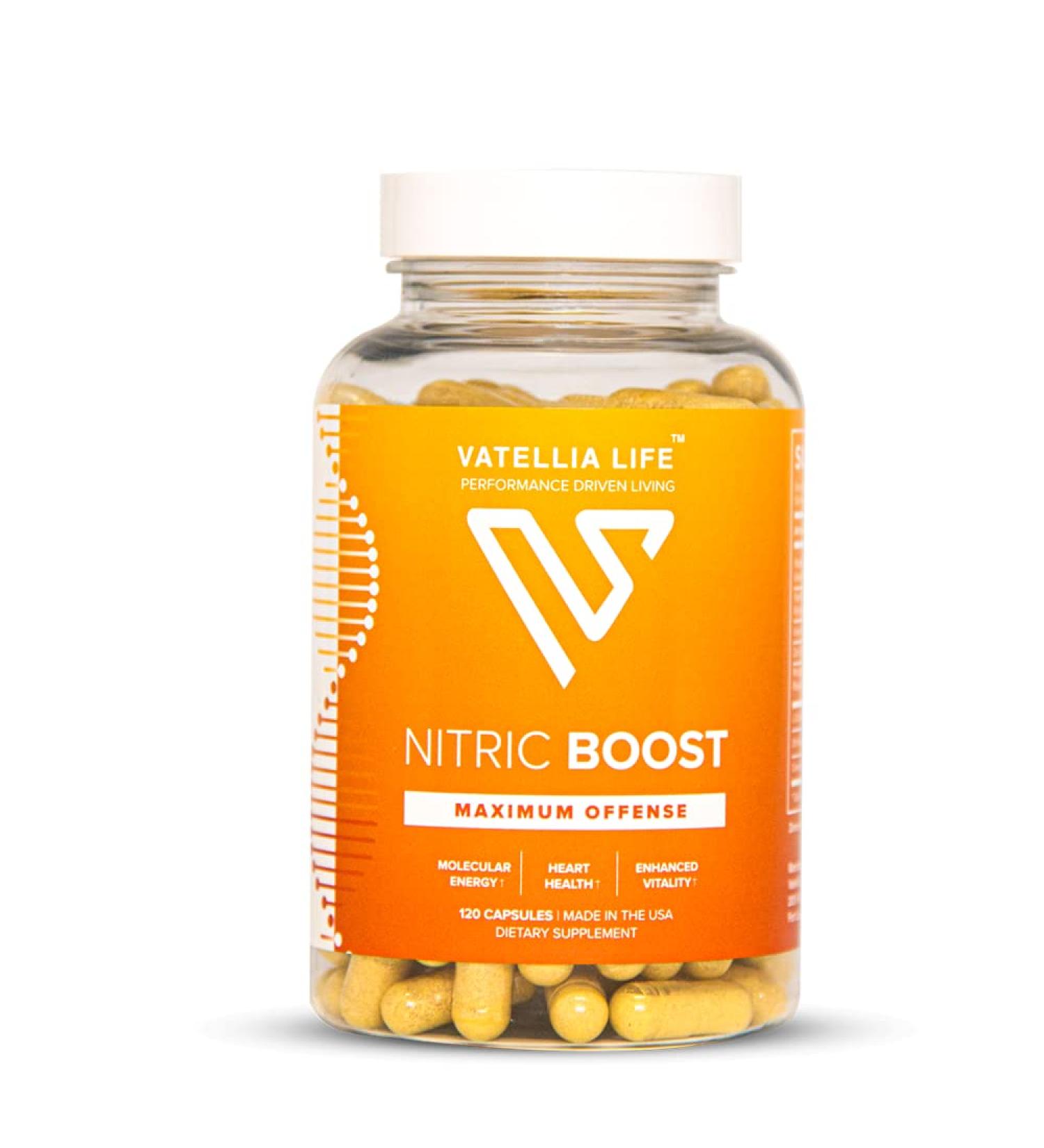 Nitric Boost - Best Nitric Oxide Supplement for Men | High Absorption | 100% Natural | Enhance Blood Flow | 2 Month Supply - Buy Online on GoSupps.com