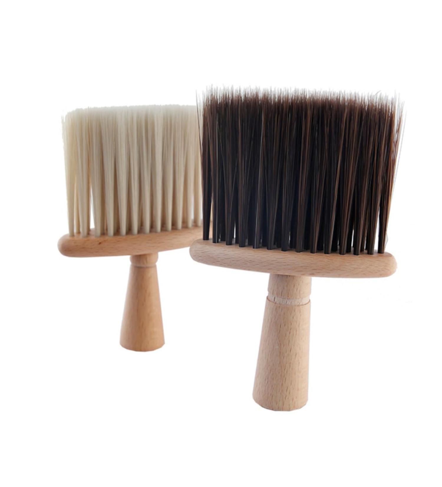 Beavorty Wooden Hairdressing Razor Brush - Soft Facial Shaving Brush for Salon Styling - Size 1 Brown - Clean & Style Hair Effectively - Buy Online on GoSupps.com
