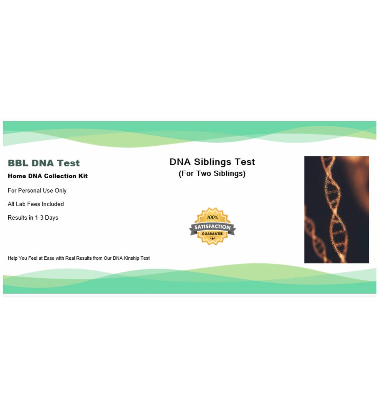 Sibling DNA Test - Personal Use, Fast Results, All Lab Fees Included - Buy Online on GoSupps.com