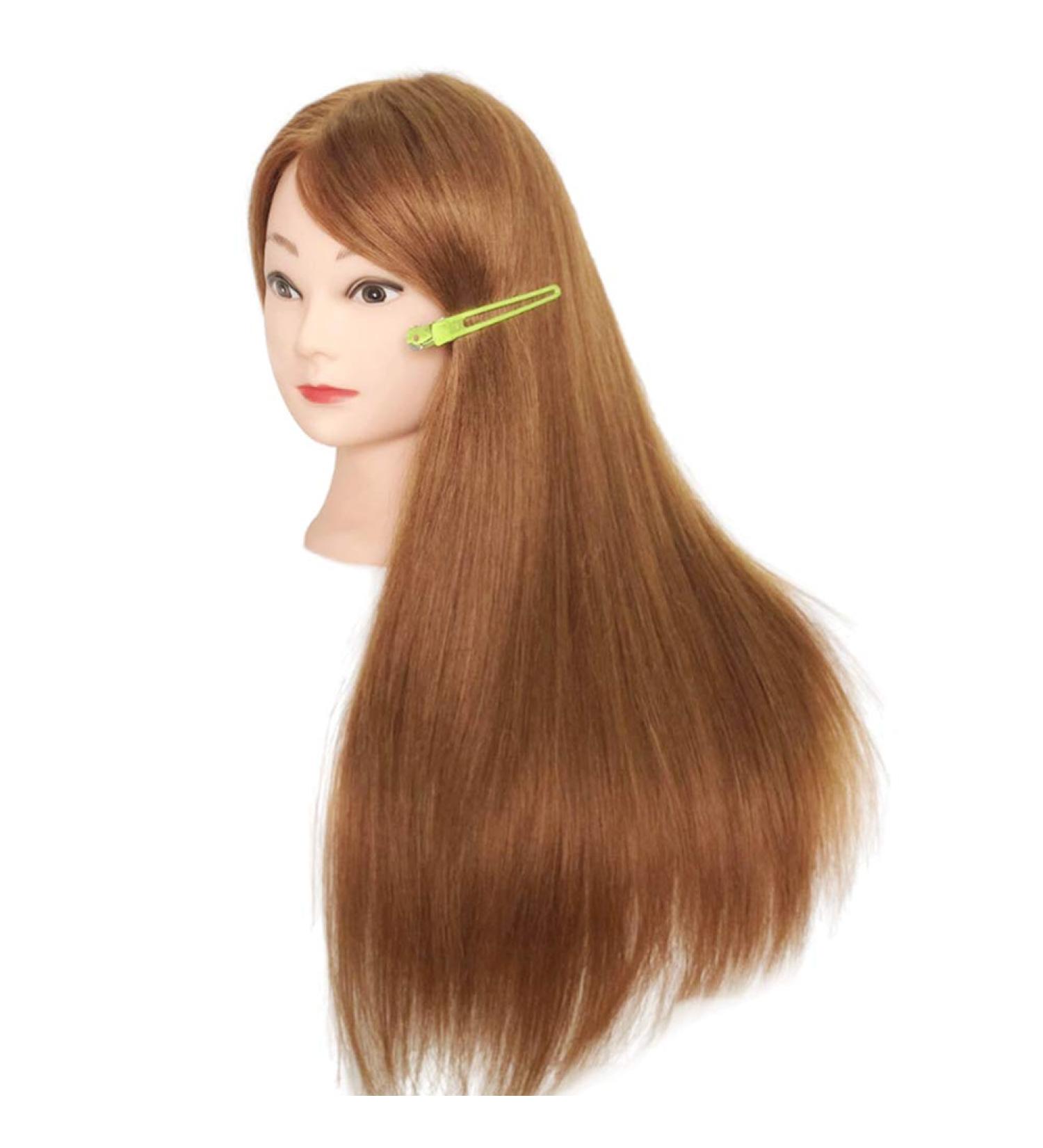 Mr. LQ Show Window Puppet - 80% Real Hair Training Head for Cutting & Braid Exercises - Light Brown - Buy Online on GoSupps.com
