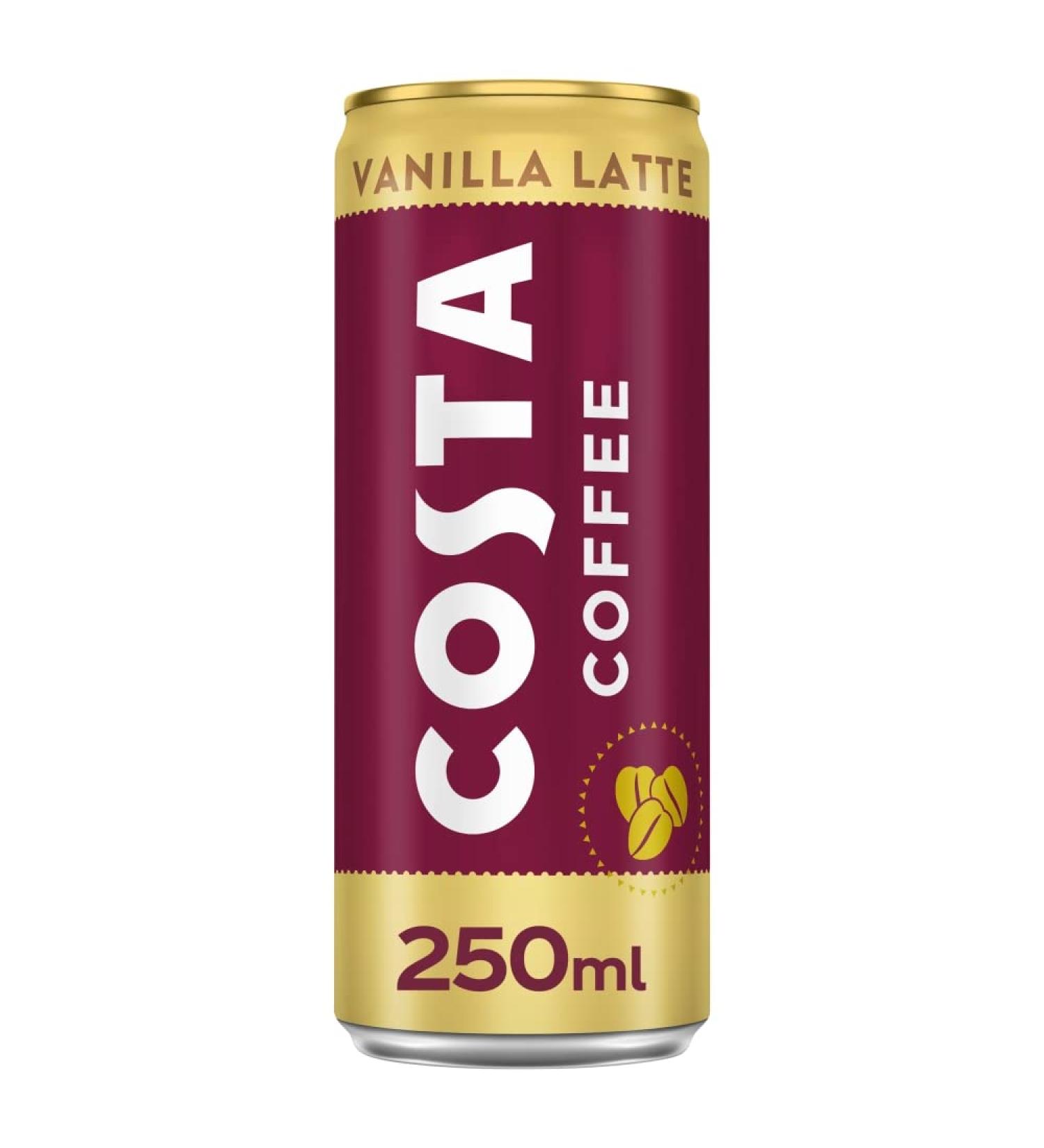 Costa Vanilla Latte Vanilla 250 ml (Pack of 1)