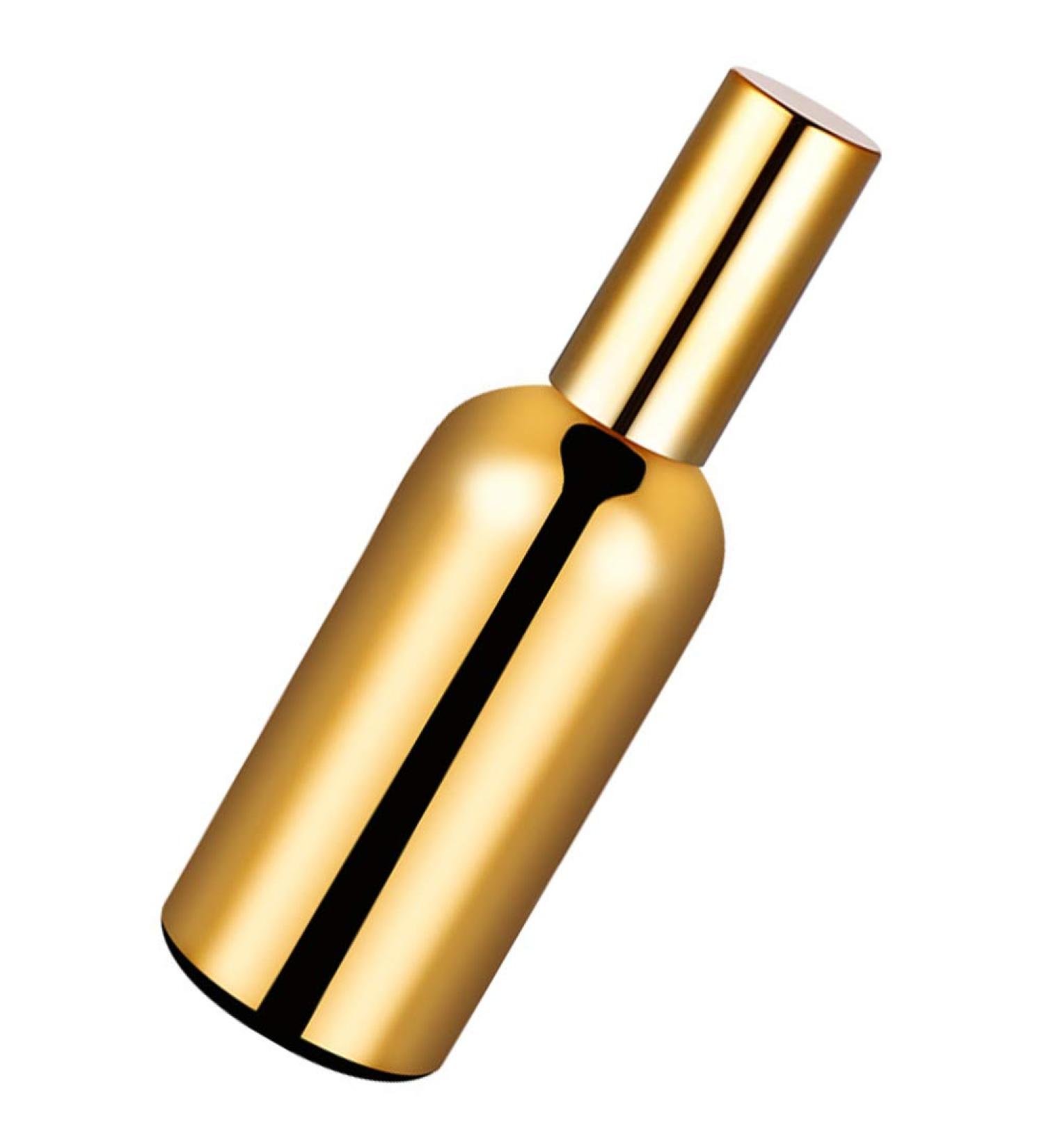 Shop Portable 100ml Glass Perfume Spray Bottle - Refillable Fine Mist Atomizer (Gold) - International Shipping Available - Buy Online on GoSupps.com