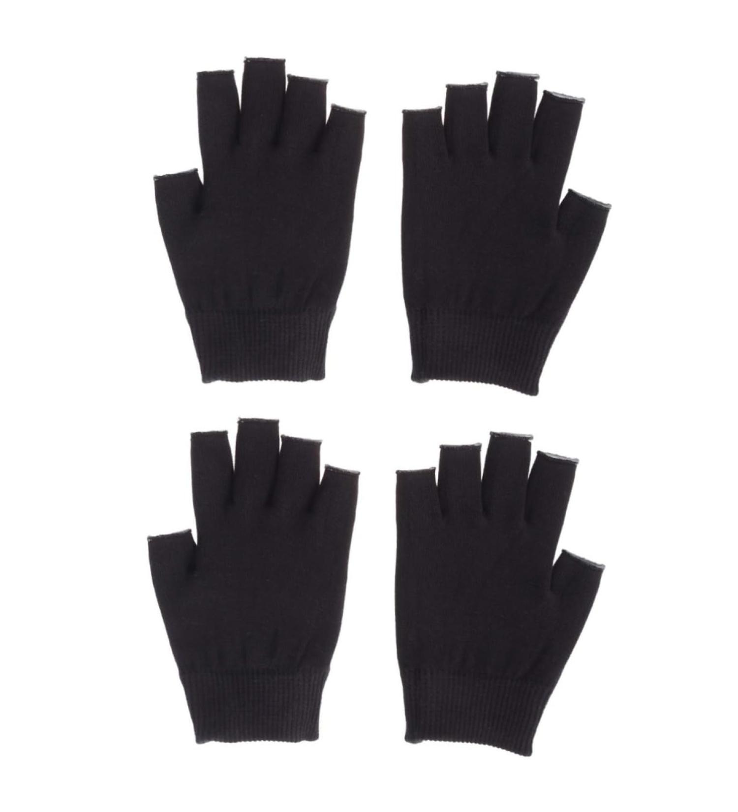 FOMIYES 2 Pairs Moisturizing Gloves Black Gloves Spa Glove Gel Gloves Hydrating Glove Mositurizing Glove Whitening Glove Fingerless Apparel - Buy Online on GoSupps.com