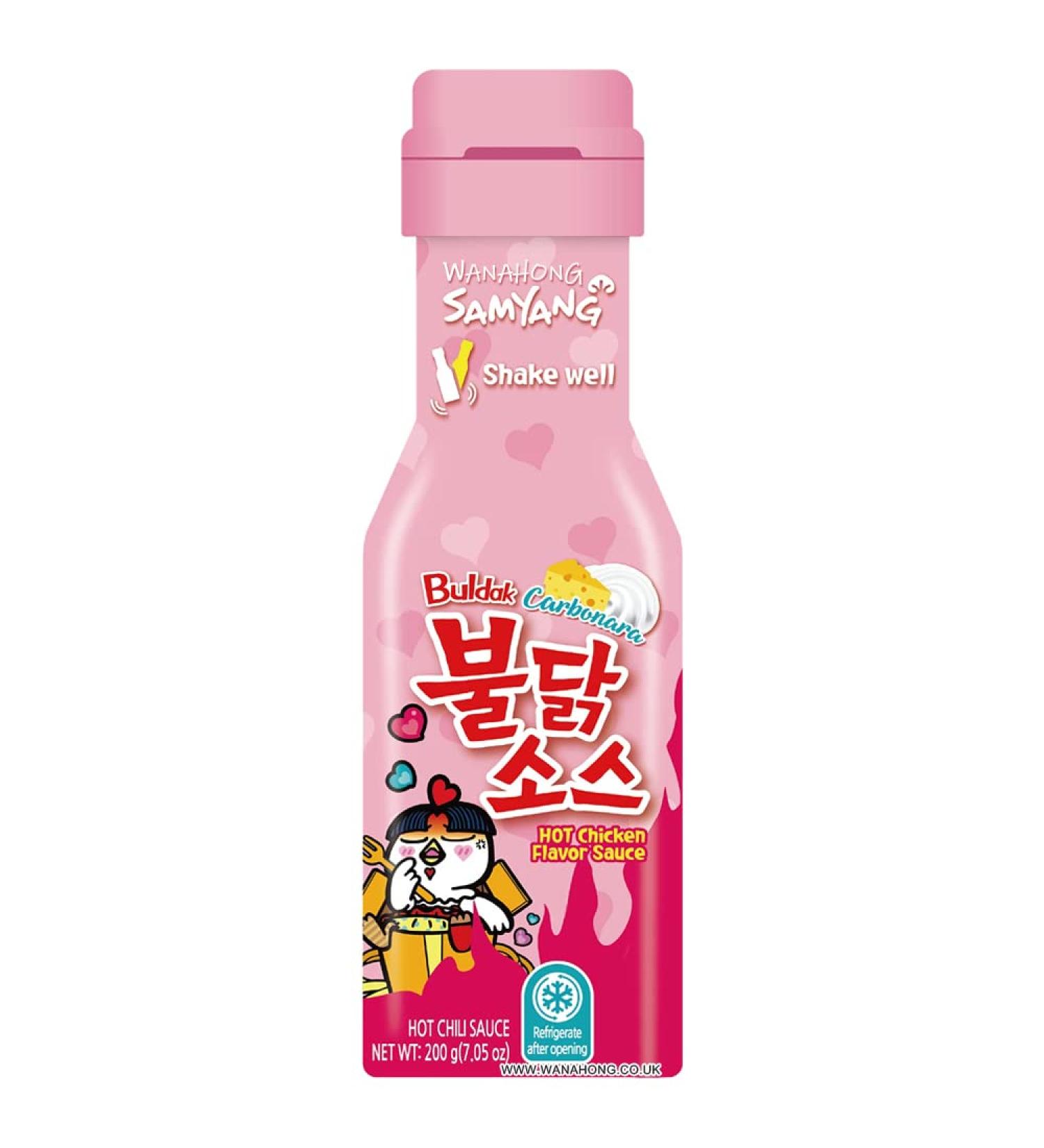 WaNaHong Samyang Hot Chicken Buldak - CARBONARA Sauce 200g LIMITED EDITION (1 Bottle (200g)) - Buy Online on GoSupps.com