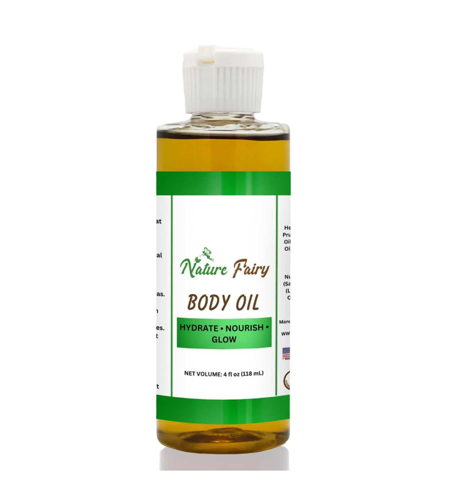 Nature Fairy Nourishing Multi-Use Body Oil Hydrating Plant-Based Formula for Skin Hair & Nails 4 FL OZ Fast-Absorbing Non-Greasy Vegan & Cruelty-Free - Buy Online on GoSupps.com
