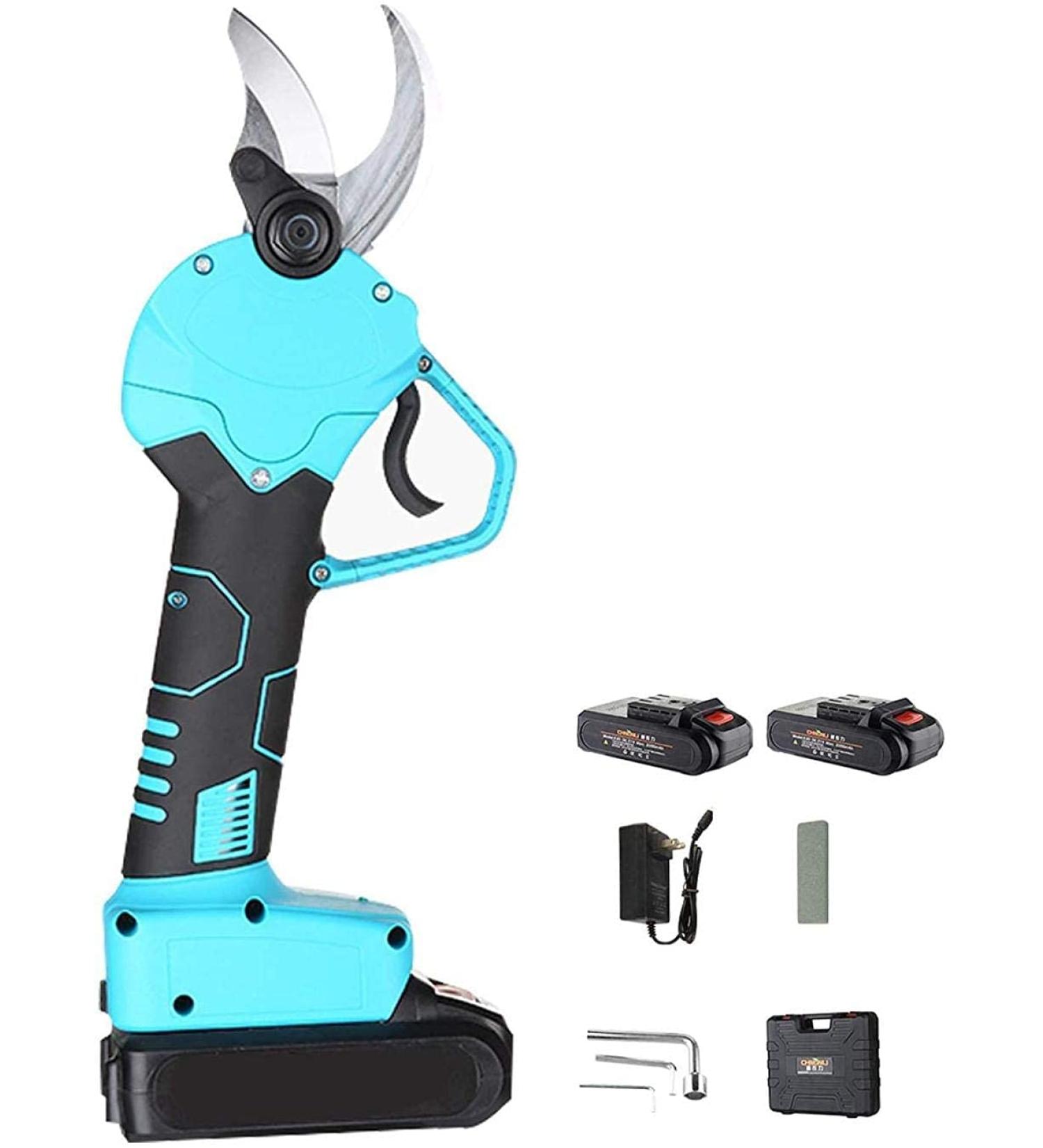 21V Professional Cordless Electric Pruning Tree Branch Pruner Easy to Operate 30Mm Cutting Diameter 6-8 Working Hours (2 Batteries) Small Gift - Buy Online on GoSupps.com