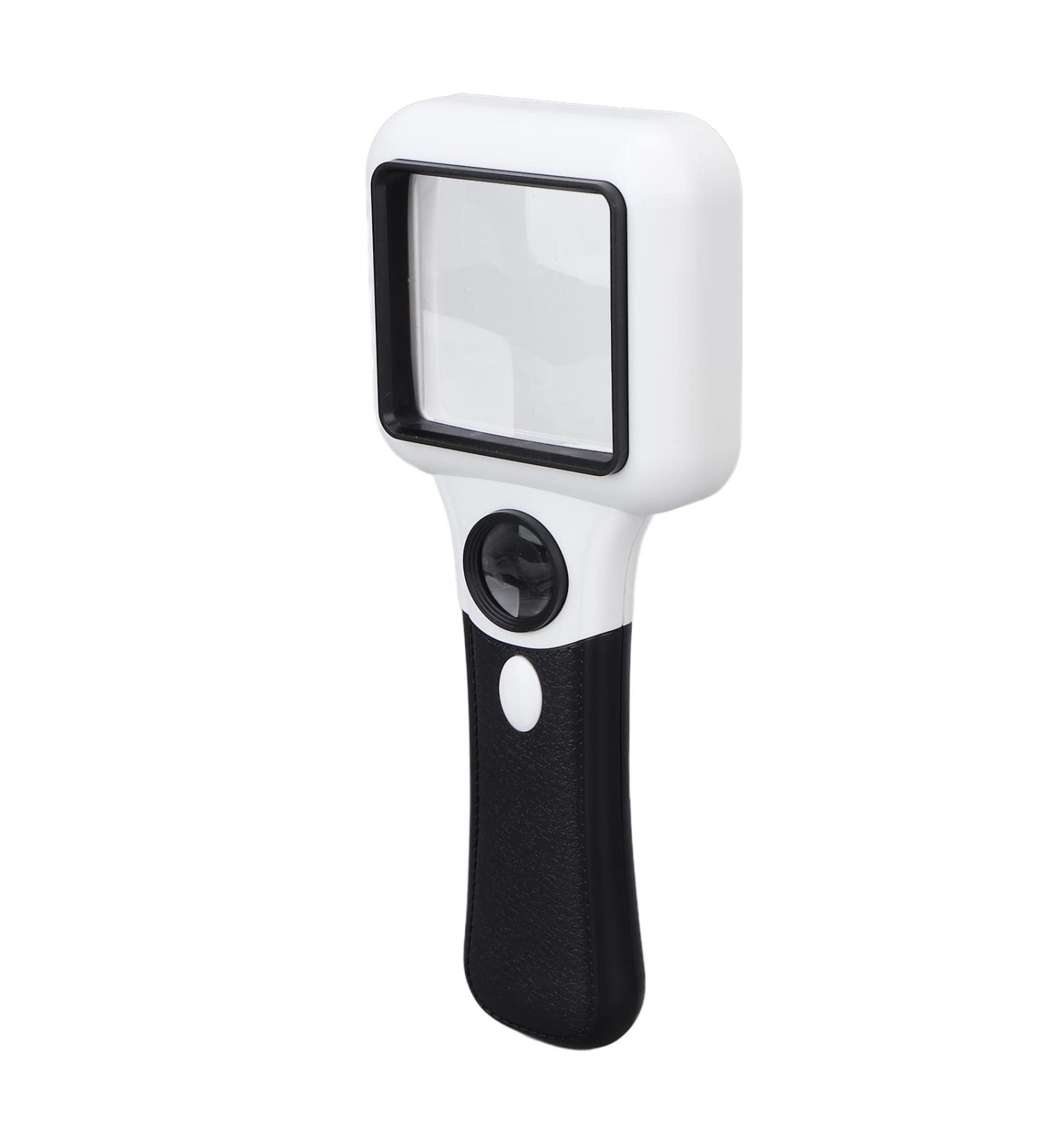 5X 45X Handheld Magnifying Glass with Light Led Magnifier for Reading Reading Checking Money Identifying Jewellery Relics Magnifier with 3LED 1UV Lights for Seniors - Buy Online on GoSupps.com