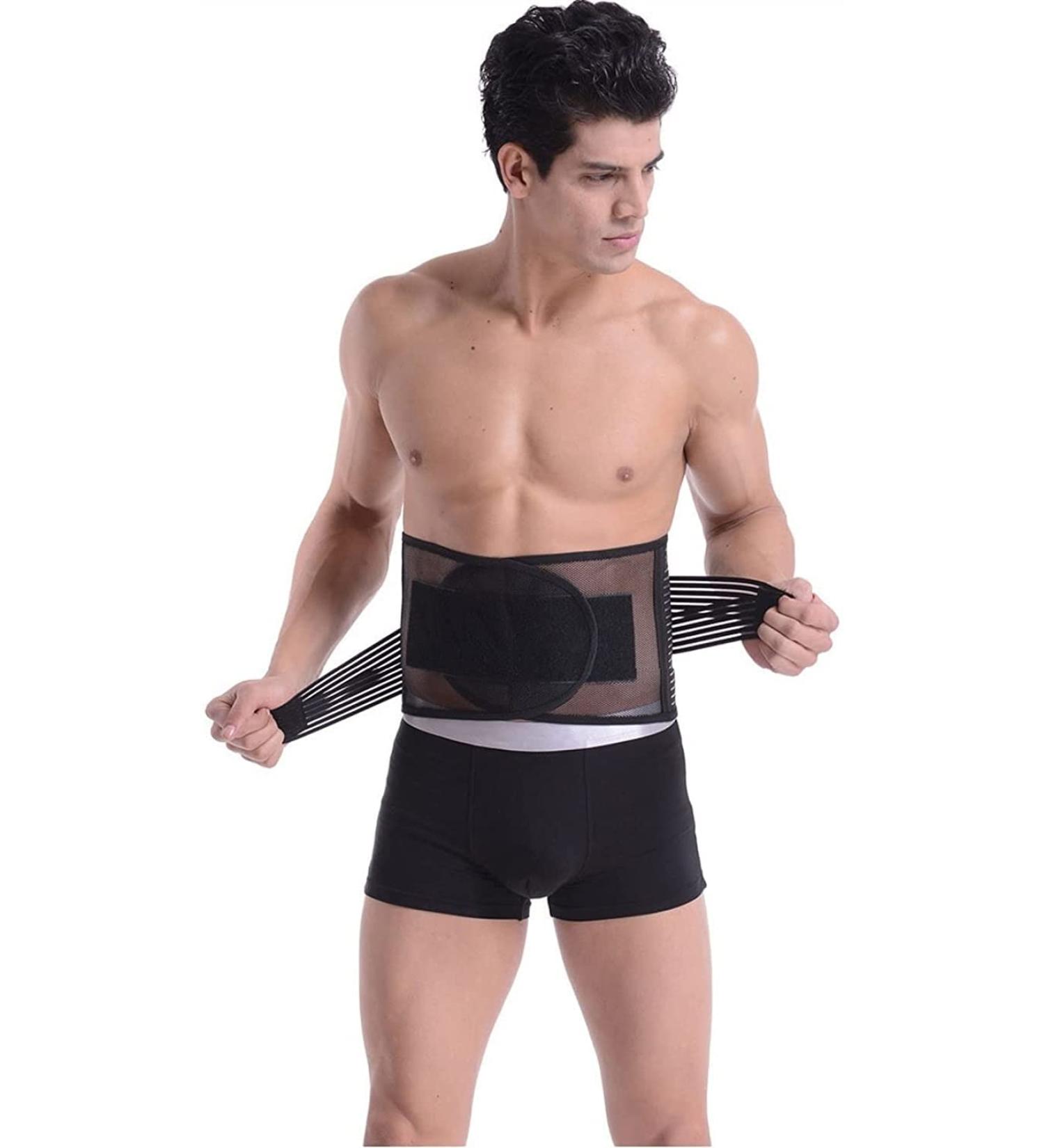 Buy Lumbar Support Belt for Men & Women - Lower Back Pain Relief Herniated Disc & Scoliosis Support - Large Size Workout Braces - Buy Online on GoSupps.com