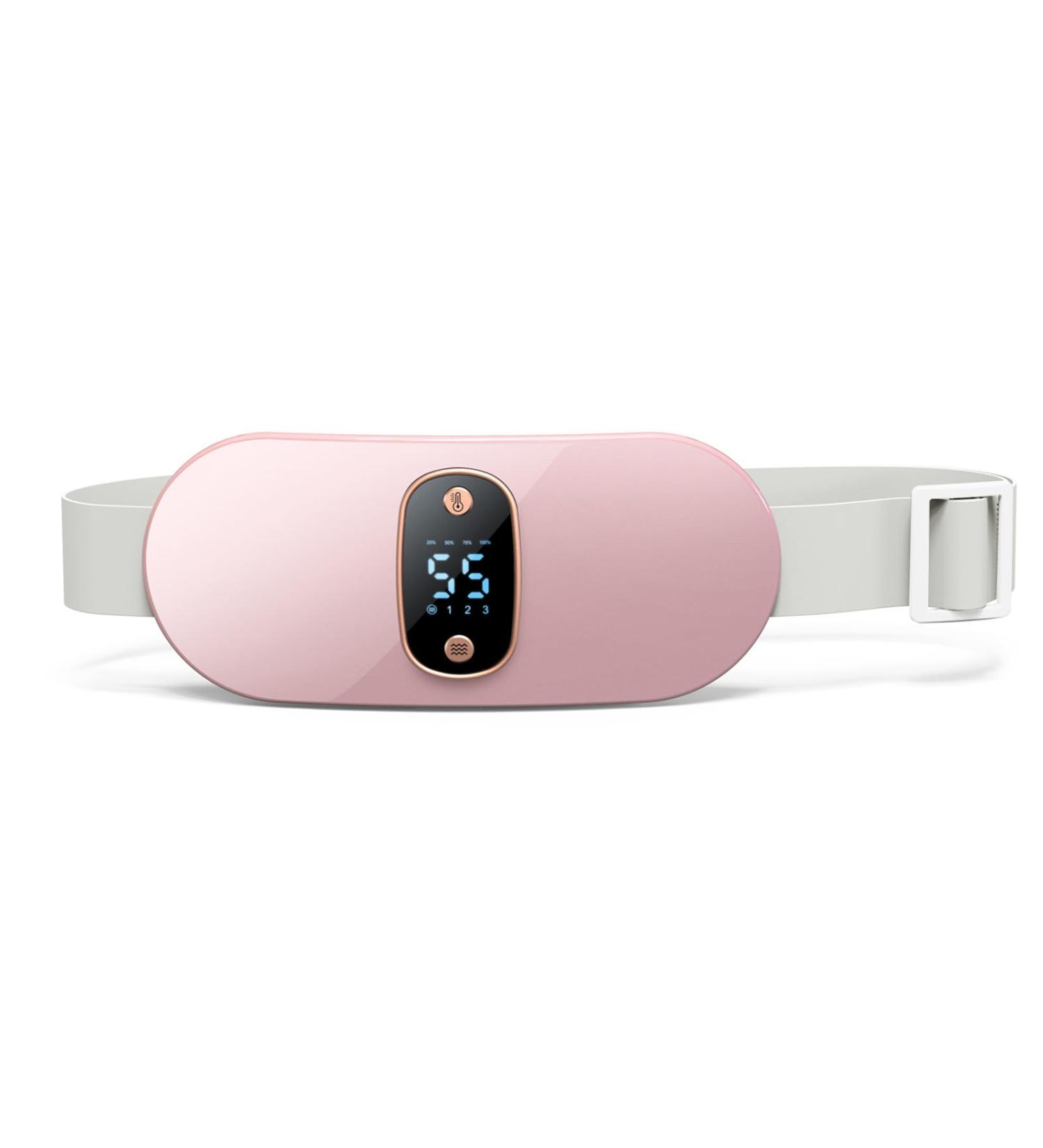 SKUBIS Intelligent Warm Palace Waist Belt for Girls - Hot Abdominal Compress & Heated Vibration Massage in Pink - Buy Online on GoSupps.com