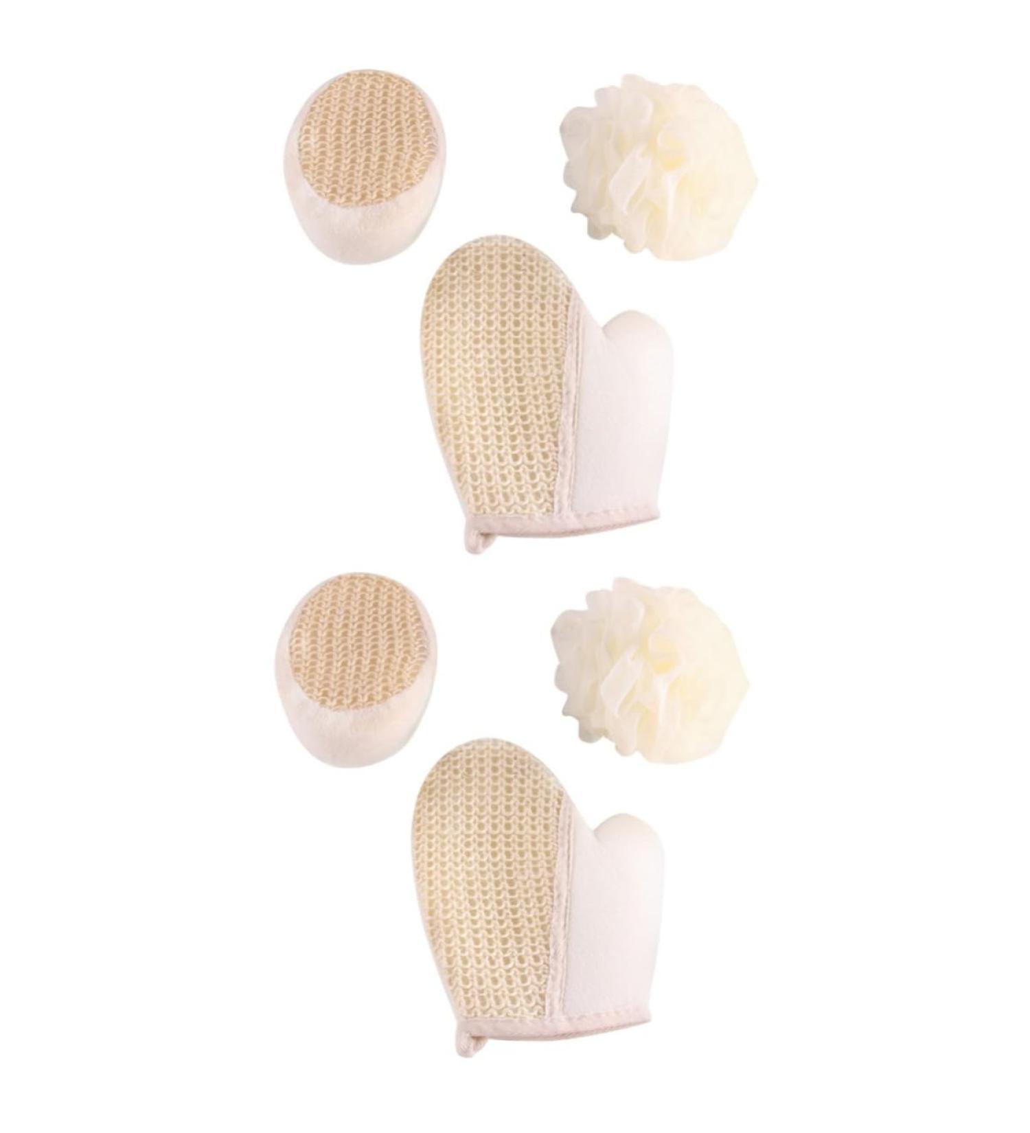 6 Pcs Exfoliating Shower Gloves - Double Sided Sisal Bath Ball for Dead Skin Removal | International Shipping Available - Buy Online on GoSupps.com