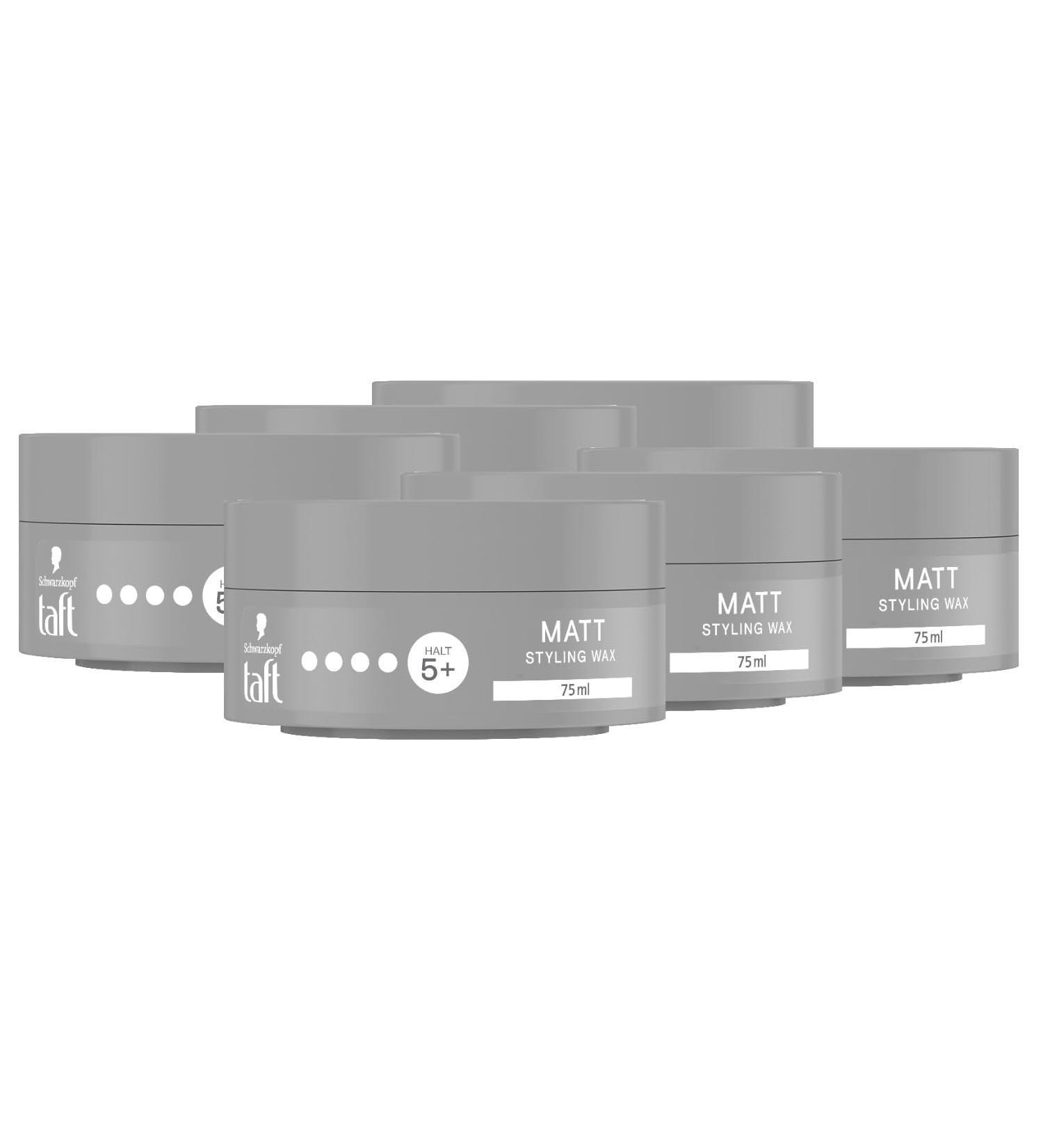 Schwarzkopf Taffel Styling Wax Matt 6 Pack | Long-Lasting Hold Hair Wax | Vegan Hair Styling Product for Matt Finish (450 ml) - Buy Online on GoSupps.com