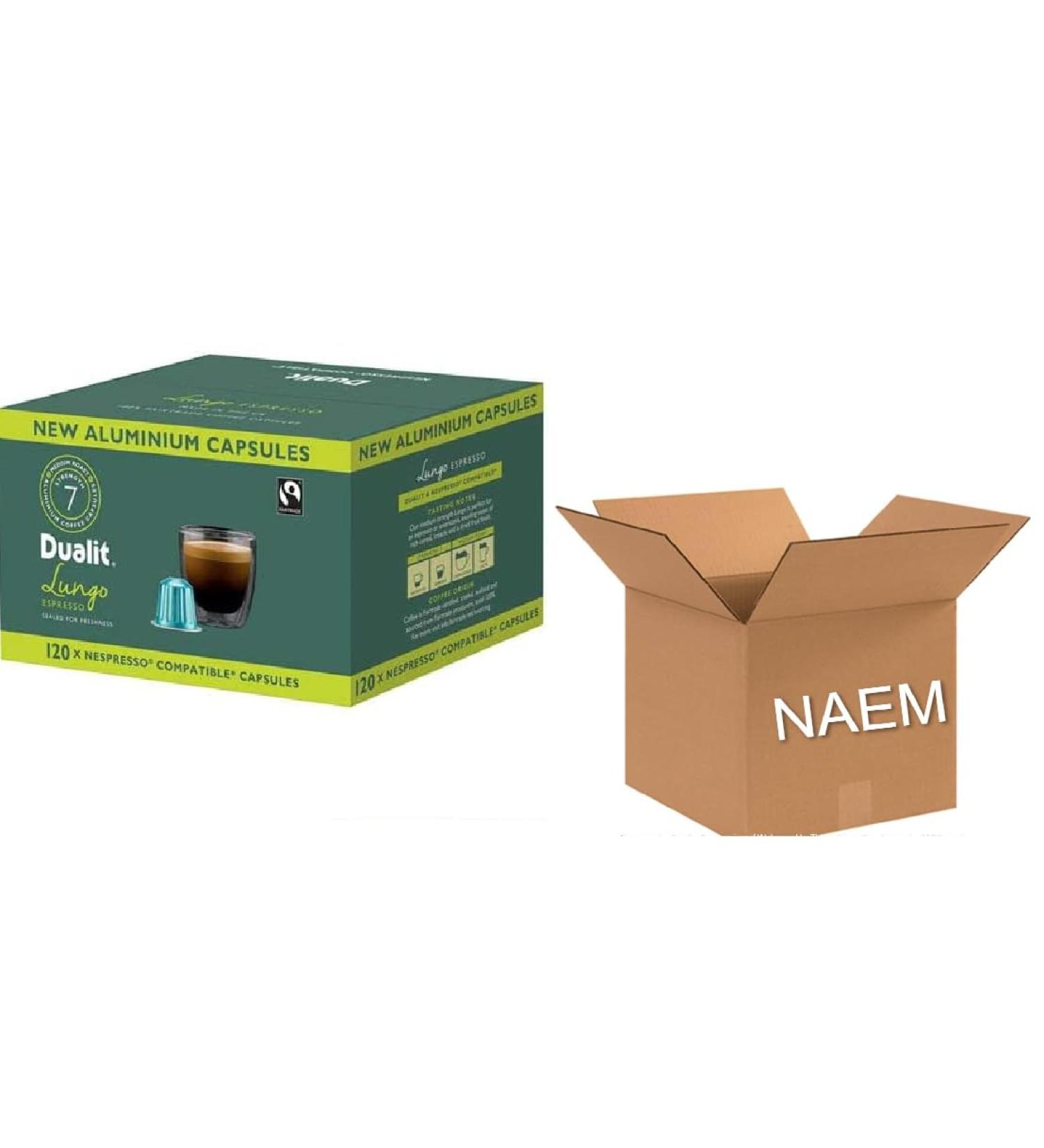 Lungo Espresso Pack of 4 packs of 30 NAEM coffee capsules
