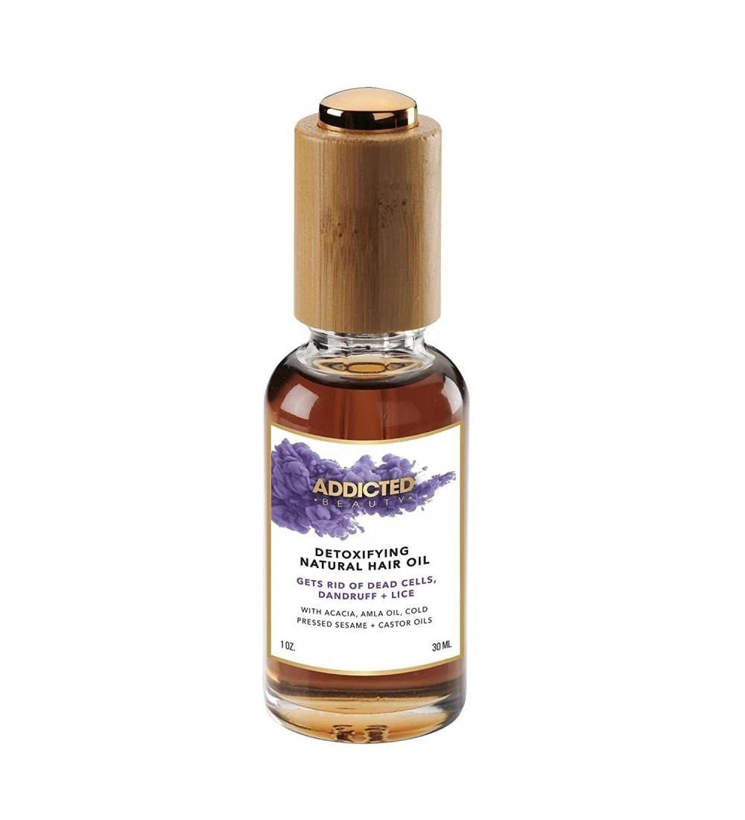 Addicted Beauty Detoxifying Natural Hair Oil | Nourish & Revitalize for All Hair Types International Shipping Available - Buy Online on GoSupps.com