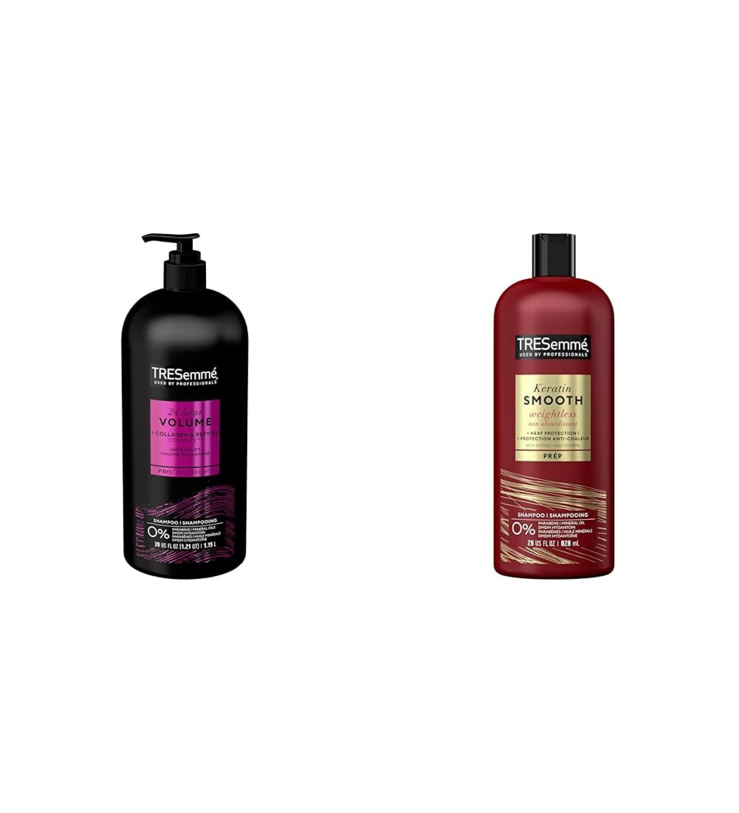 TRESemm 24 Hour Volume Shampoo for fine hair & Keratin Smooth Shampoo for frizzy hair Lamellar Discipline formulated with Pro Style Technology 828 ml Shampoo + Shampoo 828 ml - Buy Online on GoSupps.com