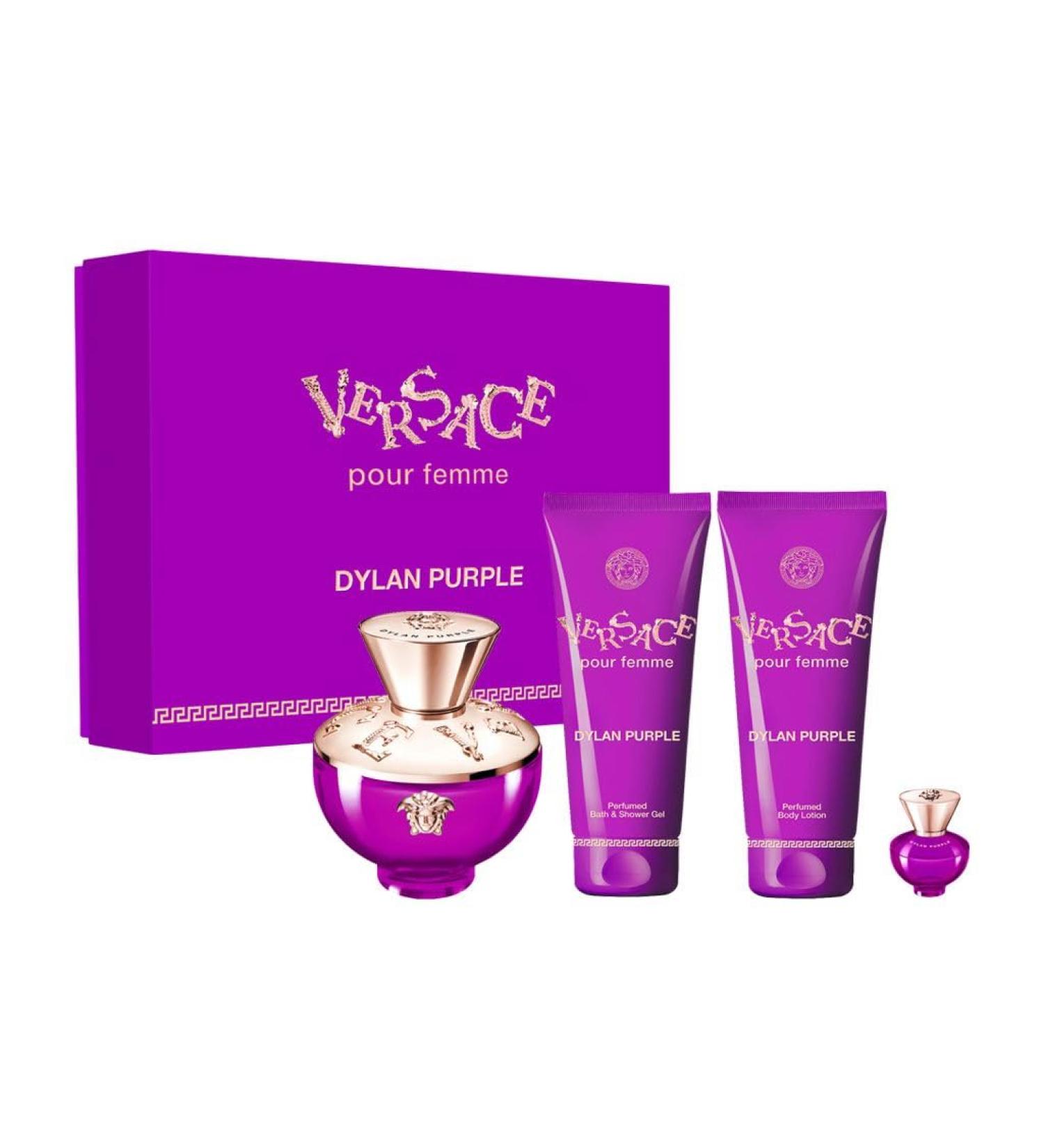 Versace Dylan Purple 4 Pcs Eau De Parfum Gift Set For Women - Buy Online on GoSupps.com