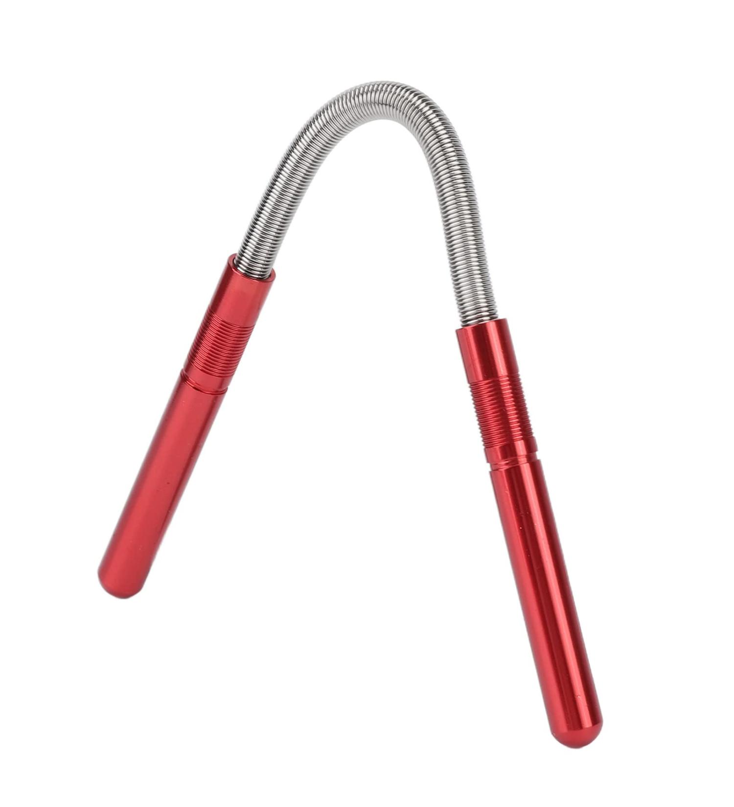 Spring Bend Epilator | Feather Hair Remover Tool | Stainless Steel Facial & Makeup Cleaner (Red) - Shop Internationally - Buy Online on GoSupps.com