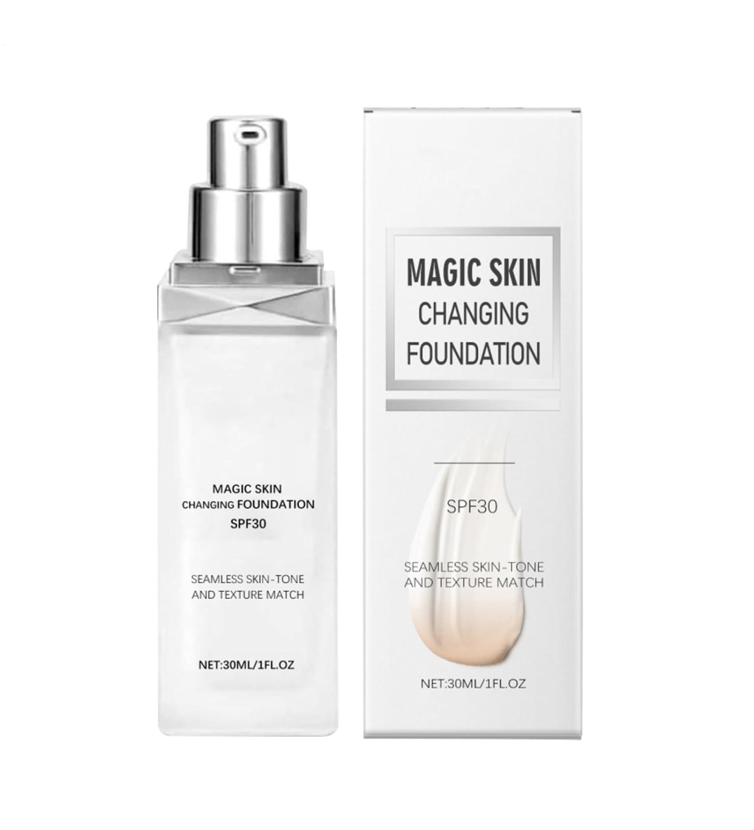 Color Changing Foundation Self-leveling liquid foundation cream for skin tone matching | Lightweight full-coverage makeup hydrating concealer blend for a natural finish - Buy Online on GoSupps.com