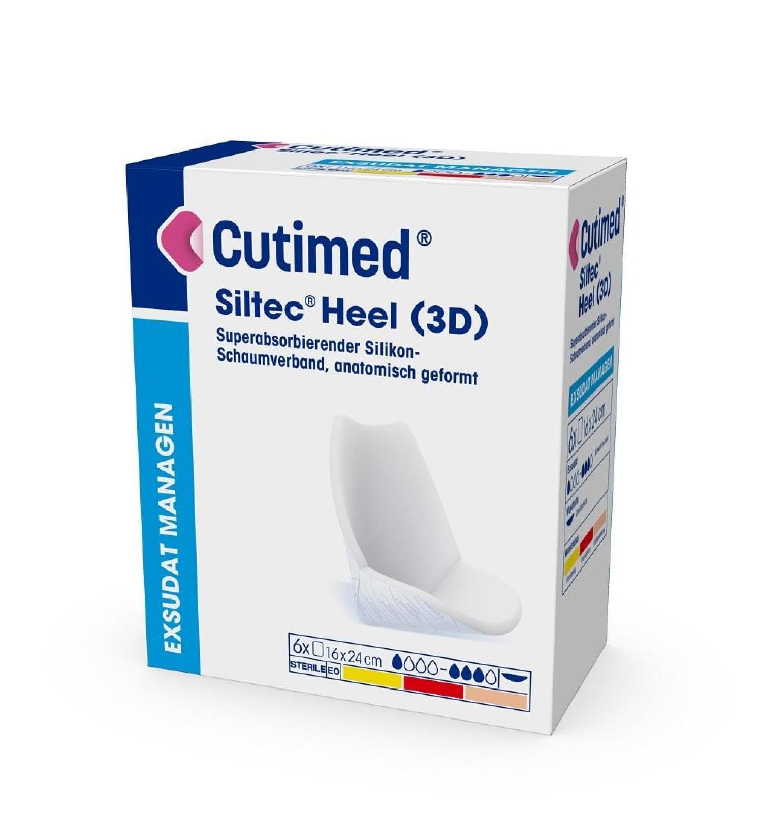 CUTIMED Siltec Heel 3D 16x24 cm compresses 6 pieces