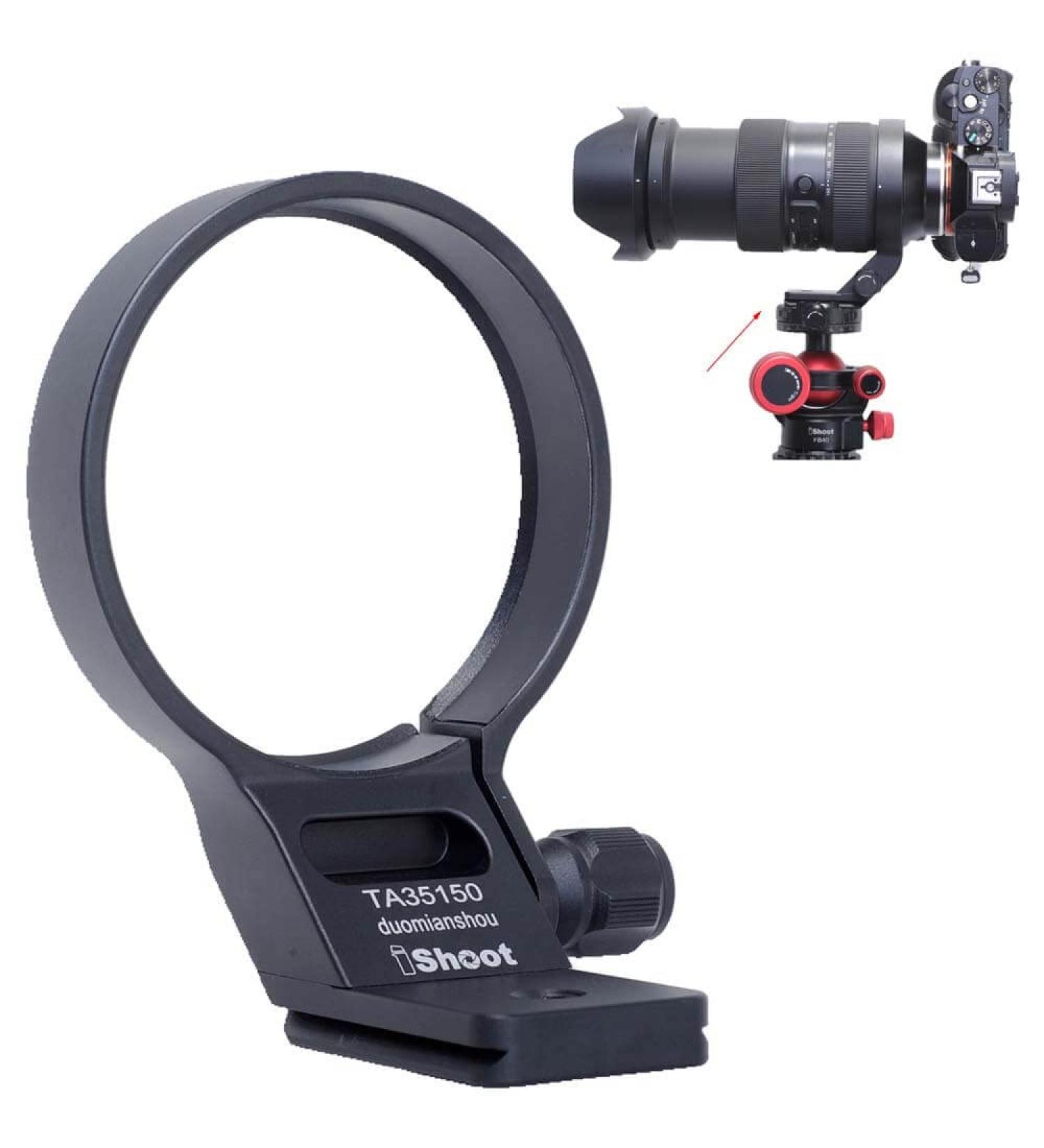 iShoot Lens Collar Tripod Mount Ring for Tamron 35-150mm f/2-2.8 Di III VXD A058 - Arca-Swiss Compatible, Quick Release Plate, Dovetail Groove - Buy Online on GoSupps.com