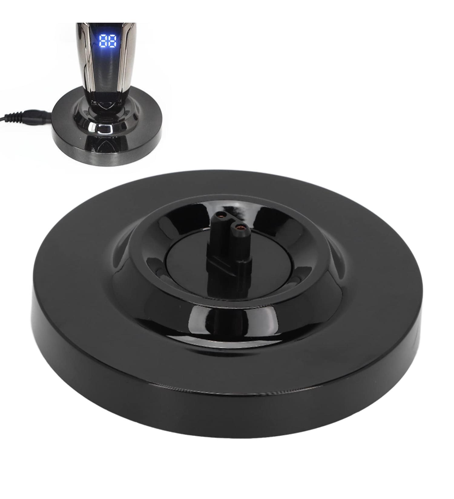 Universal Electric Shaver Charging Stand - Round Shape Power Dock for Men's Beard Trimmer & Shaving - Black - Buy Online on GoSupps.com