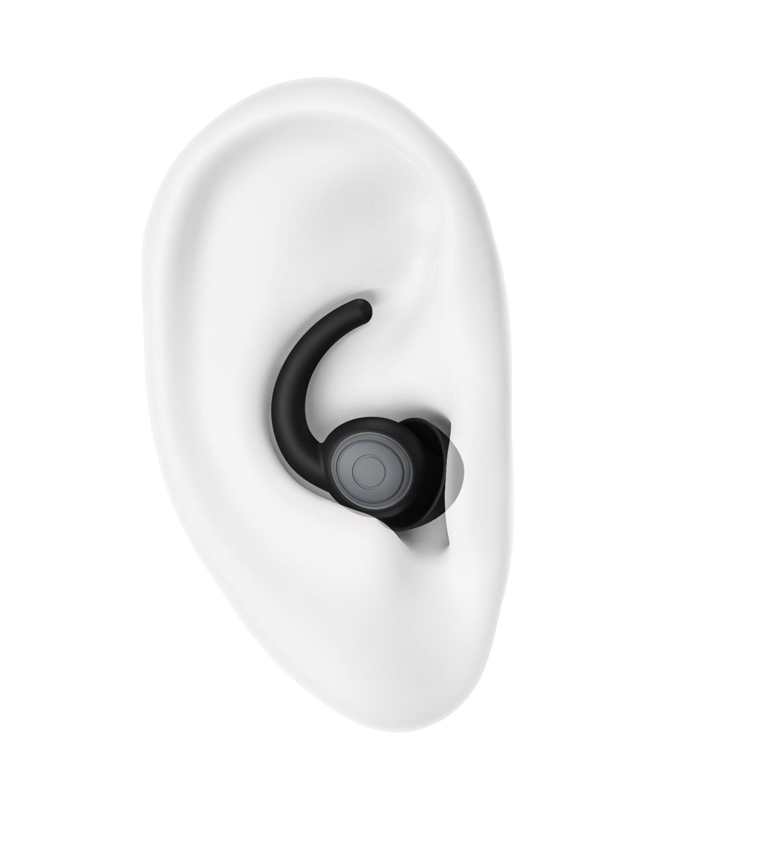 Buy Silicone Ear Plugs for Sleeping - Noise Cancelling Reusable & Sound Blocking | 2 Pairs Black/Gray for Snoring Concerts & Travel - Buy Online on GoSupps.com