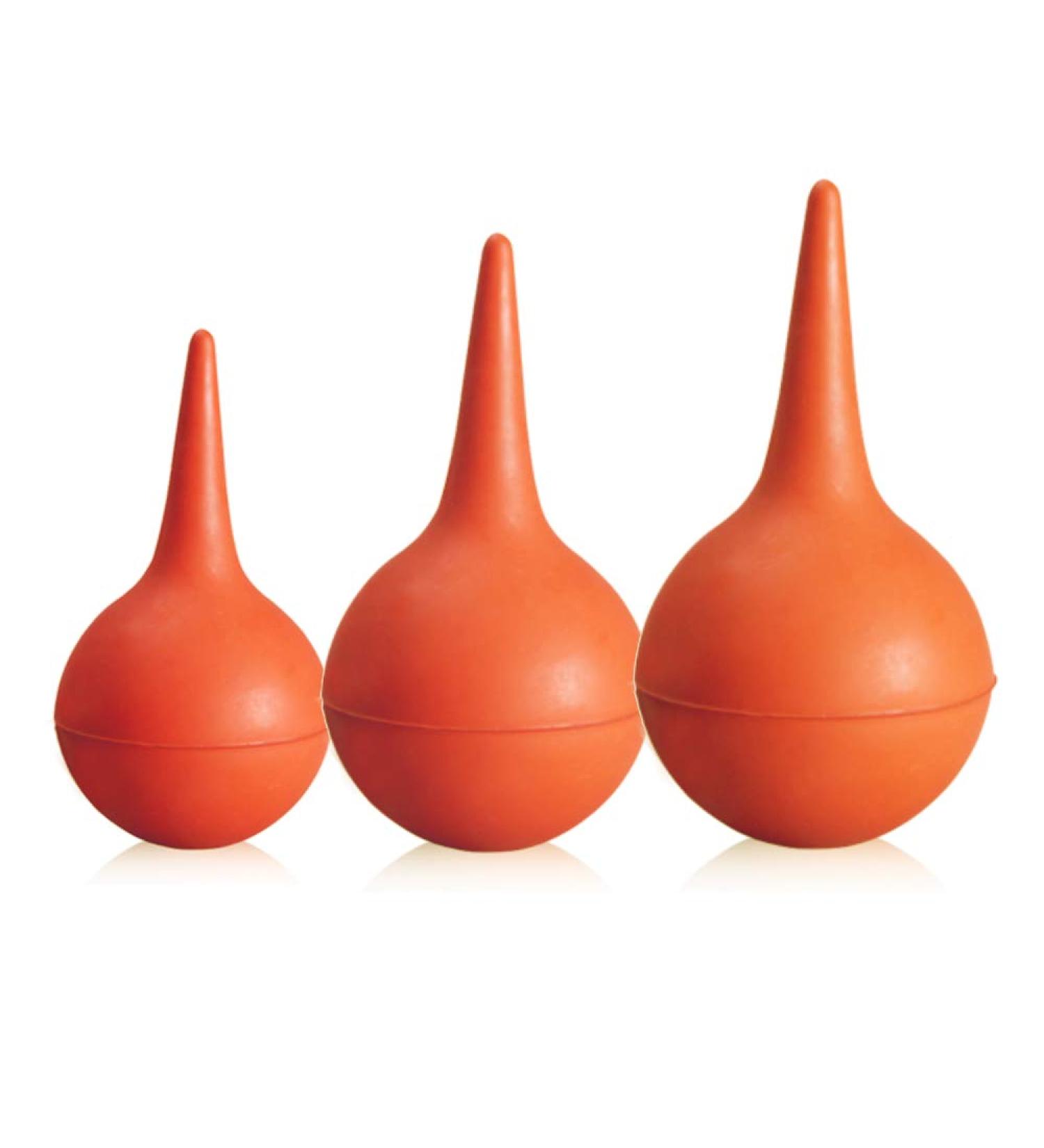 Eastchem Red Rubber Squeeze Bulb Ear Syringe Ball Set - 30ml, 60ml, 90ml - Buy Online on GoSupps.com