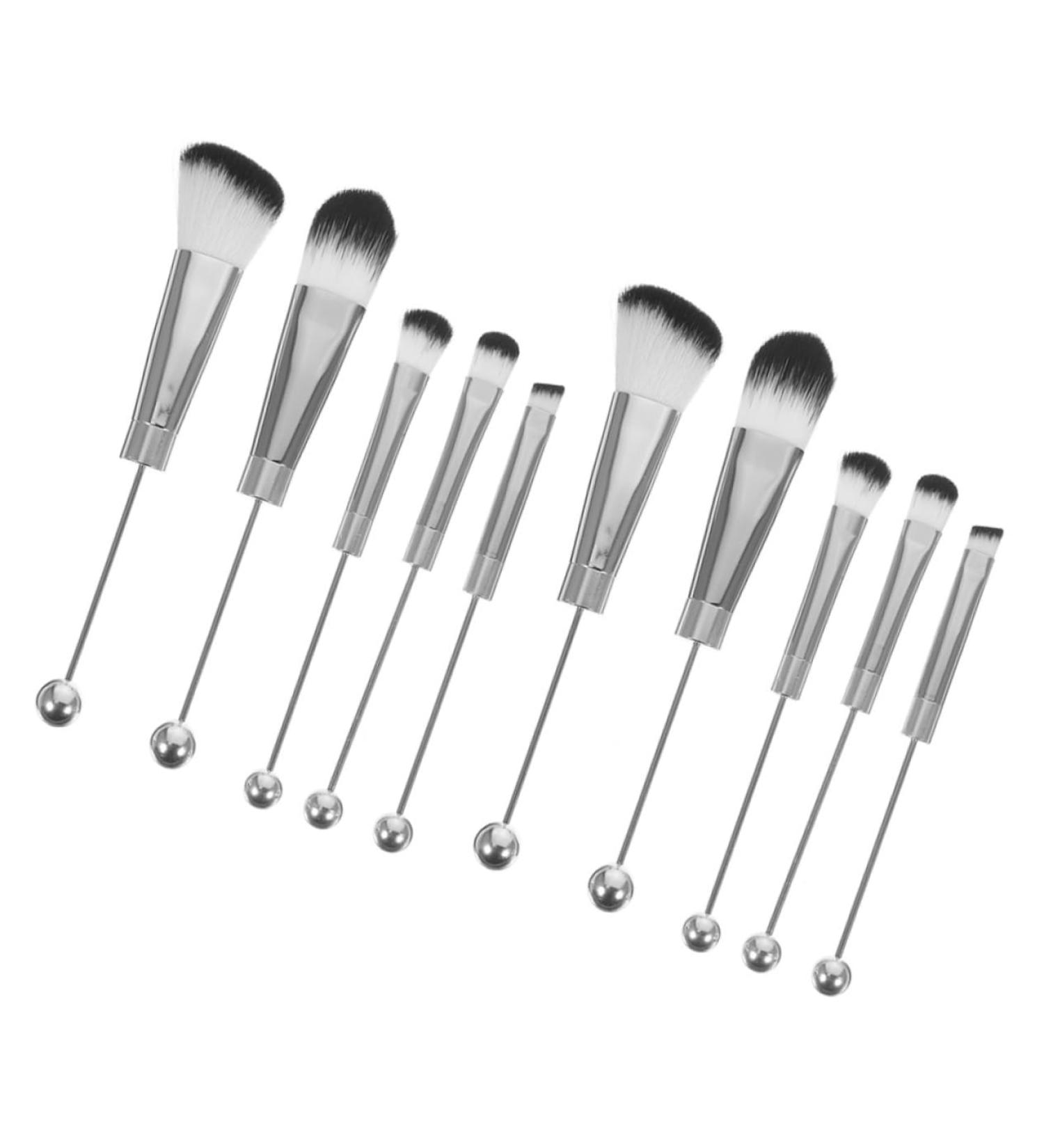 Didiseaon 2 Sets Metal Handle Makeup Brush Eye Shadow For Makeup Loose Powder Brush Concealer Brush Makeup Brush for Women Eye Makeup Blush Brush Eyebrow Brush Stainless Steel Eyes - Buy Online on GoSupps.com