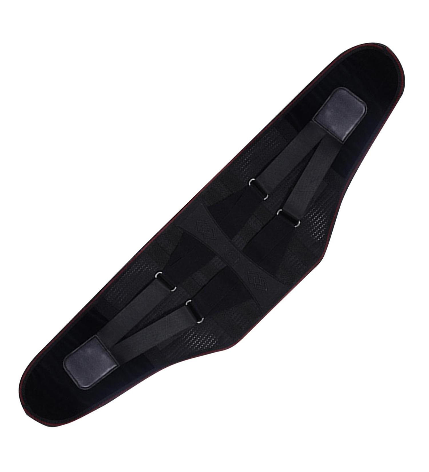 Back Brace for Lower Back Back Support Belt Lumbar Brace - Compression Belt Adjustable Waist Protector Belt for Herniated Disc and Scoliosis - Buy Online on GoSupps.com