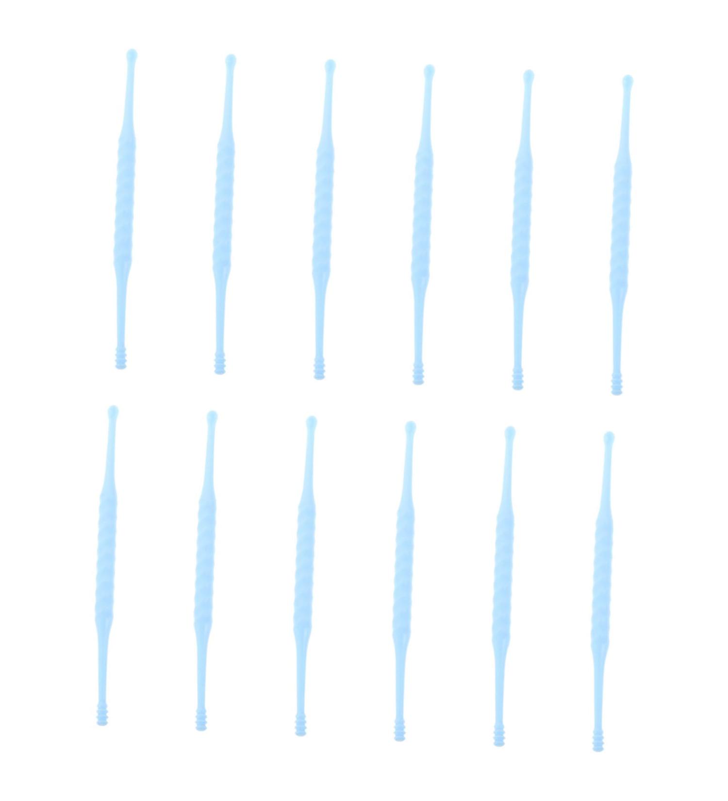 HOUDERCO 12pcs Disposable Plastic Ear Wax Cleaning Tools Smooth Double-Ended Ear for Safe Wax Removal Portable Cleaner for Home and Travel Random Color - Buy Online on GoSupps.com
