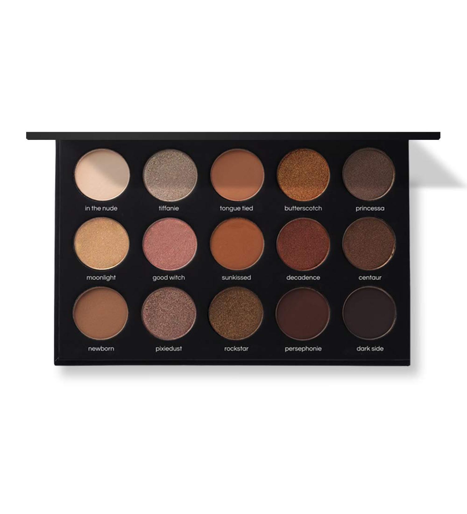 15 Nudes & Rudes Highly Pigmented Eyeshadow Palette | Professional Neutral Everyday Makeup - Shop Internationally - Buy Online on GoSupps.com