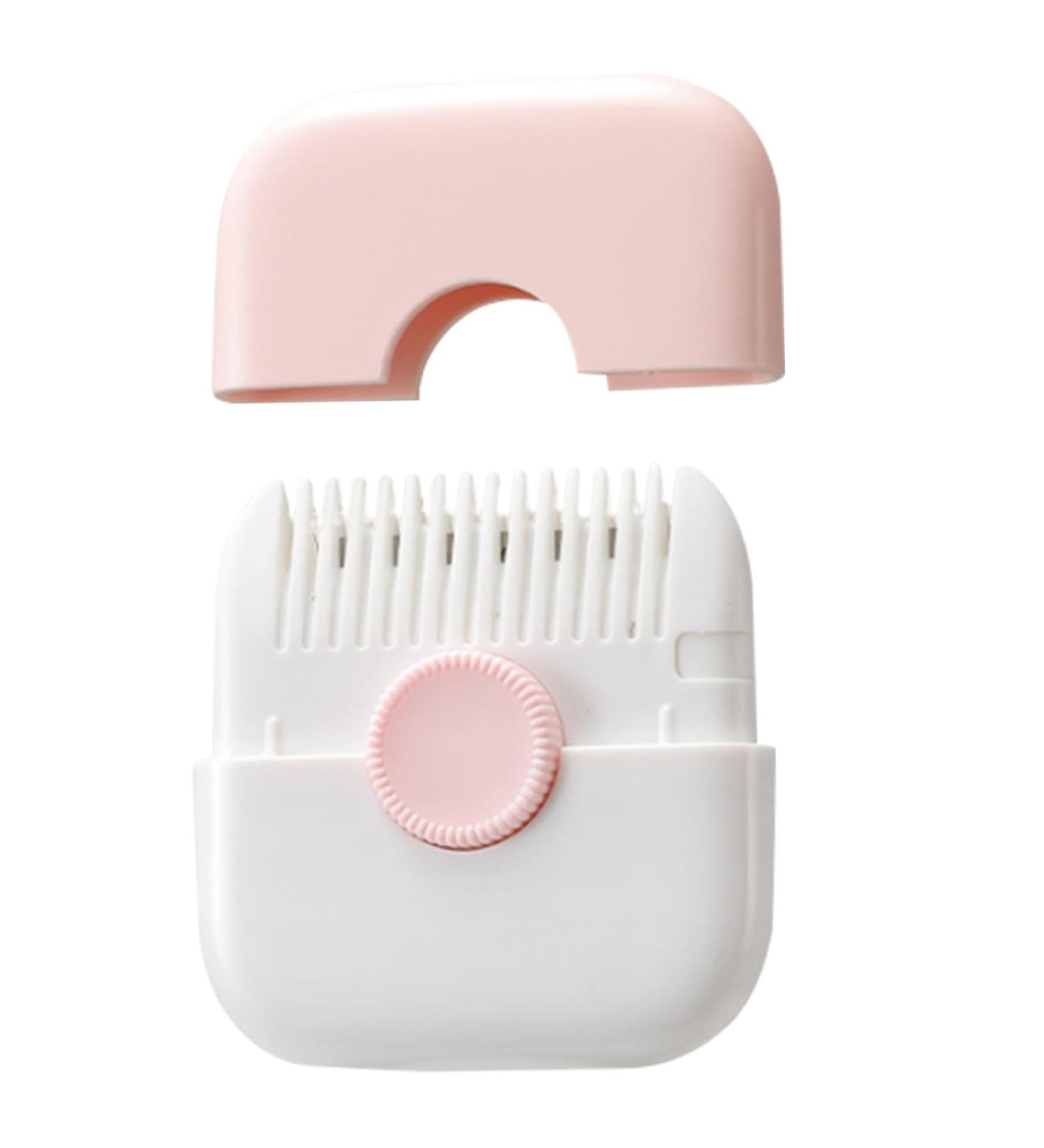 Split Ends Hair Trimmer Women Fringe Trimmer 2 in 1 Mini Portable Cute Hair Brush Detachable Dustproof Knob Adjustable Stainless Steel Slicer Hair Clipper Type 1 - Buy Online on GoSupps.com