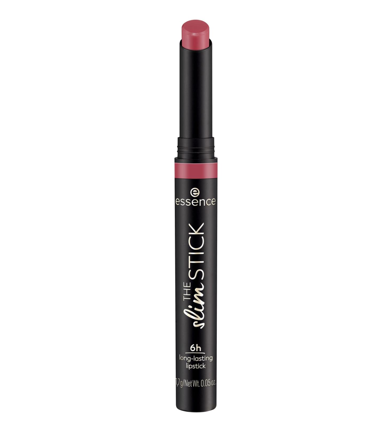 Essence the slim stick lipstick No. 106 pink long -lasting nourishing express results color -intensive matt vegan without perfume without alcohol without parabens 1 Pack (1.7g) 1.7 g (1 Pack) 106 the pinkrink