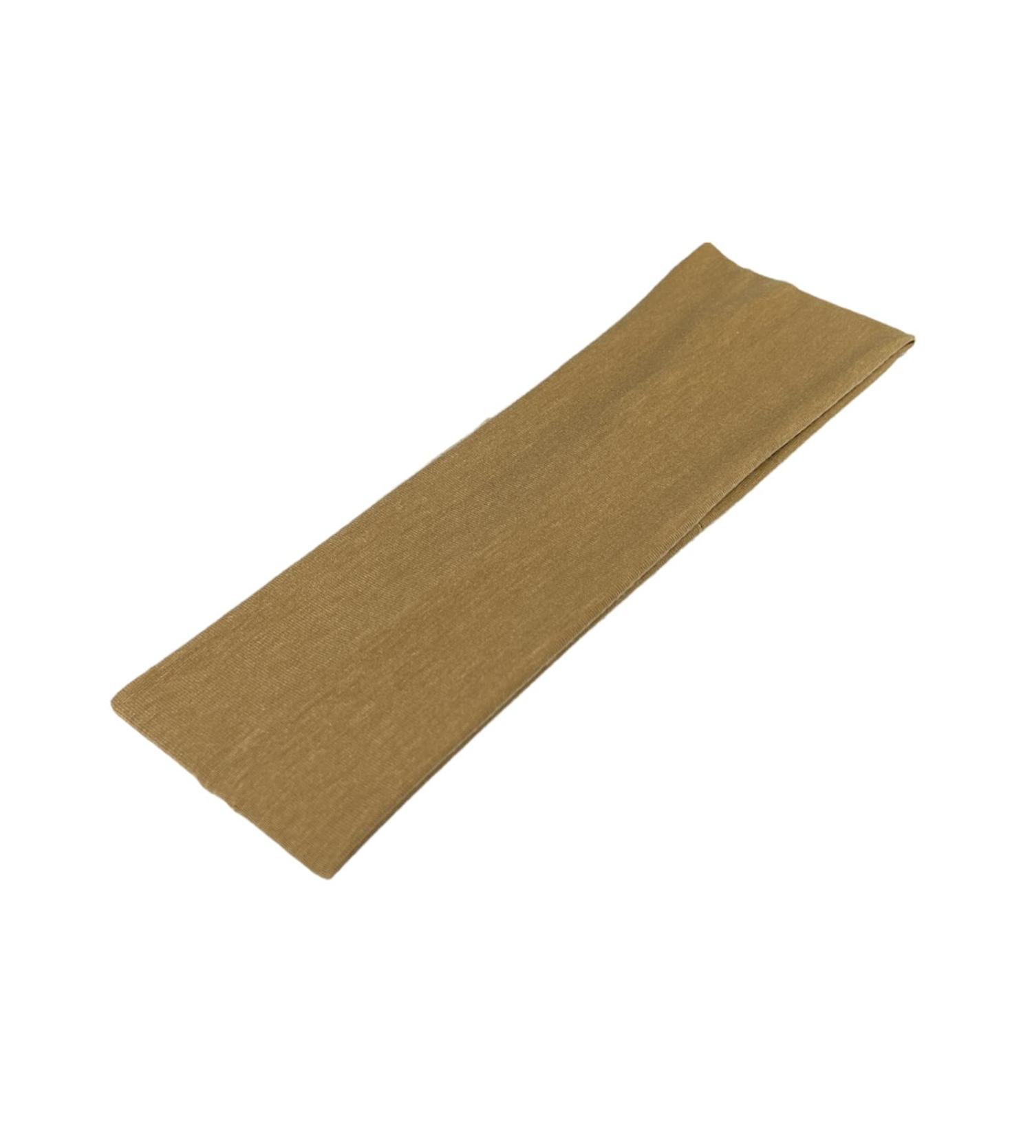 WESTEND CHOICE 7cm Wide Headbands Plain Stretchy Hairband Unisex Kylie Headband Bandeau Gym Exercise Headbands for Women & Men Soft Yoga Head Band (Brown)