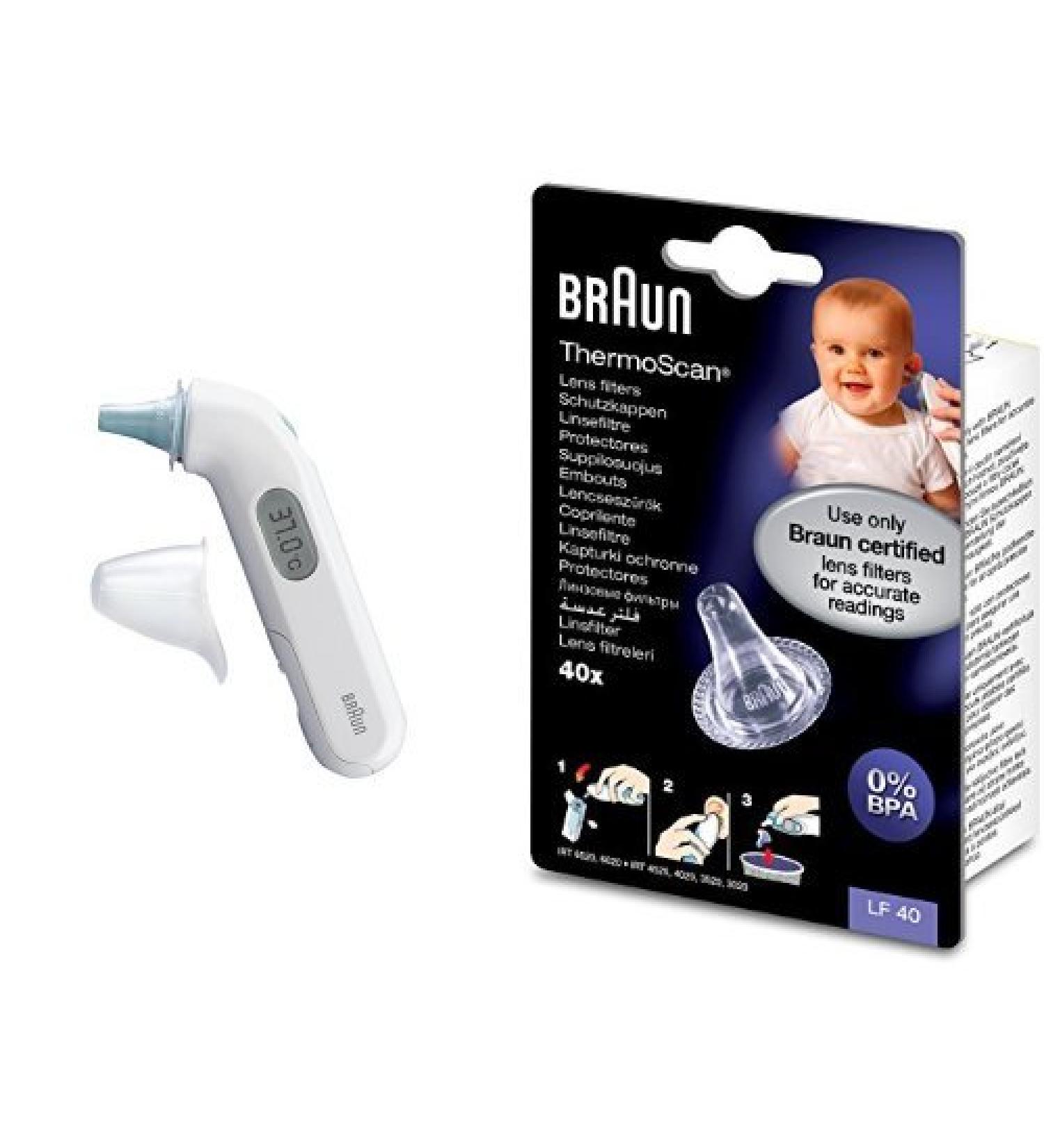 Braun ThermoScan 3 Infrared Ear Thermometer with Lens Filters - Bundle Deal - Buy Online on GoSupps.com