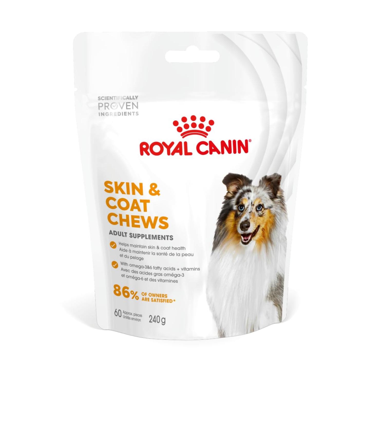 Royal Canin Dog Supplement for Skin & Coat Soft Chews 240g - Buy Online on GoSupps.com