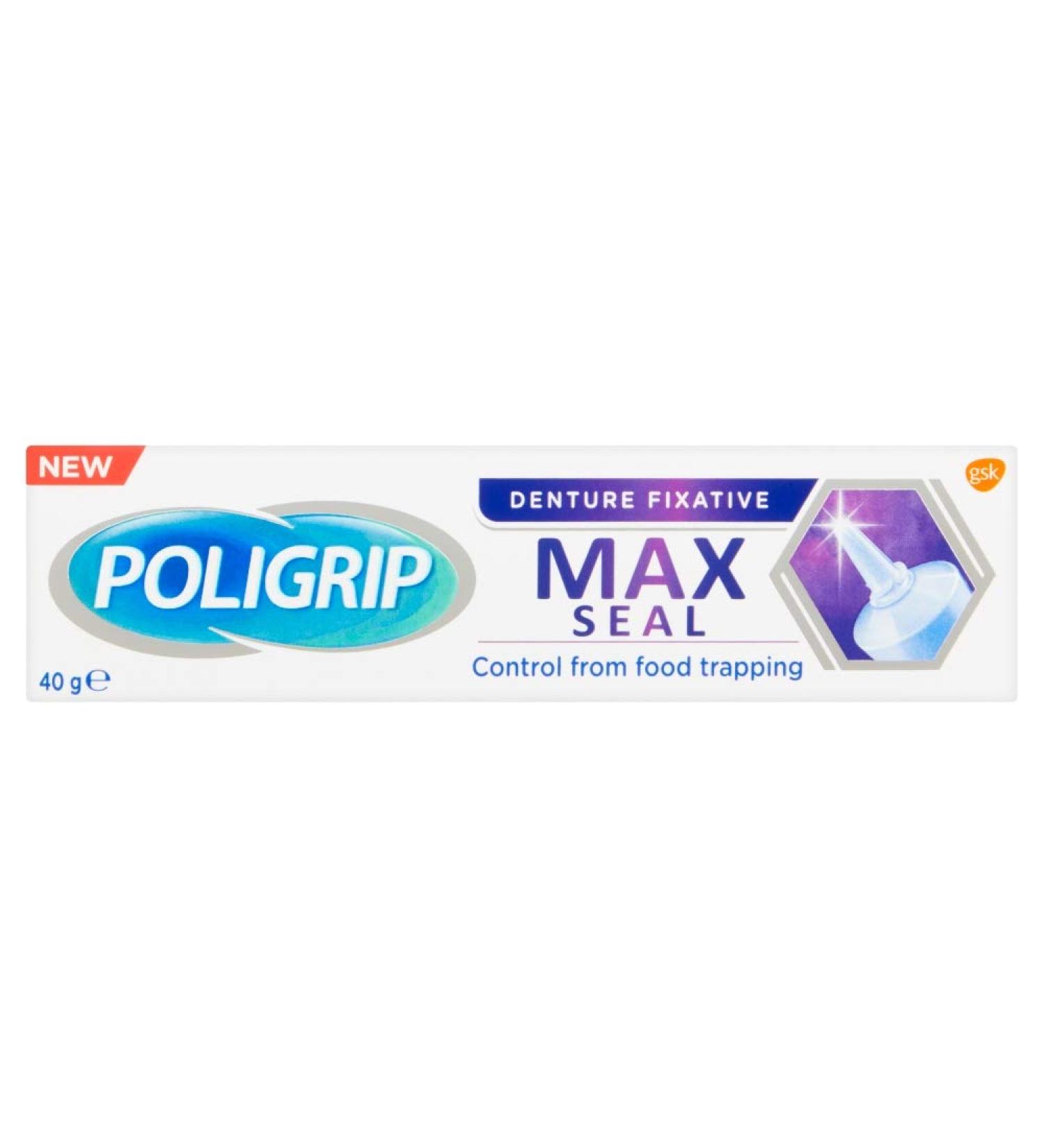 GLAXOSMITHKLINE UK LIMITED Poligrip Max Seal Denture Fixatief 40 g