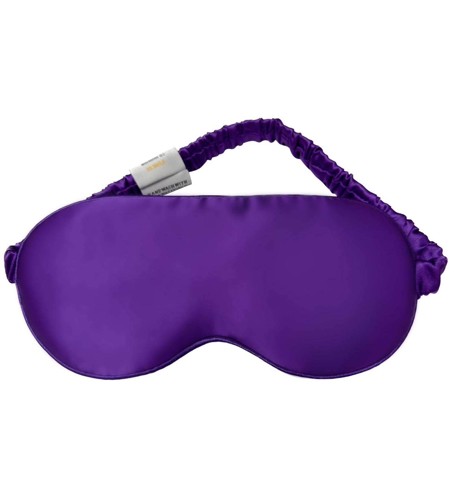 Yunchi 100% Silk Sleep Mask for Men & Women | Comfort Bio Satin Eye Mask | 19 Momme Pure Mulberry - Fantasy Violet - Buy Online on GoSupps.com