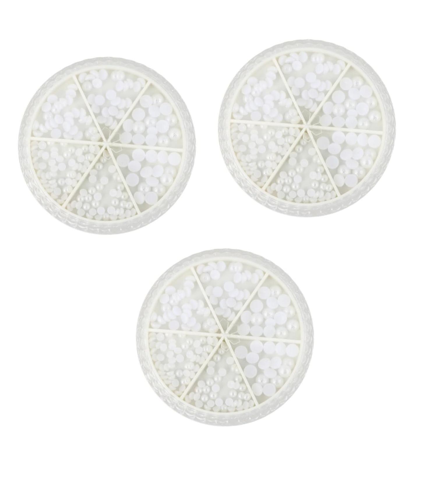 minkissy 3 Boxes Nail Decorations Exquisite Manicure Ornaments Rhinestone Jewelry Diamond Decorations Rhinestone Trim Nail Jewels Pearl Diy Manicure Charms Abs 3d Bulk Accessories White - Buy Online on GoSupps.com