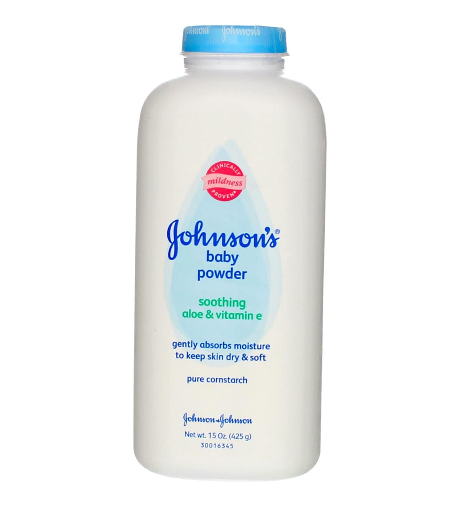 Johnson's Baby Powder Aloe & Vit E 15 Oz (4 Pack) - Gentle Formula for Delicate Skin - Buy Online on GoSupps.com