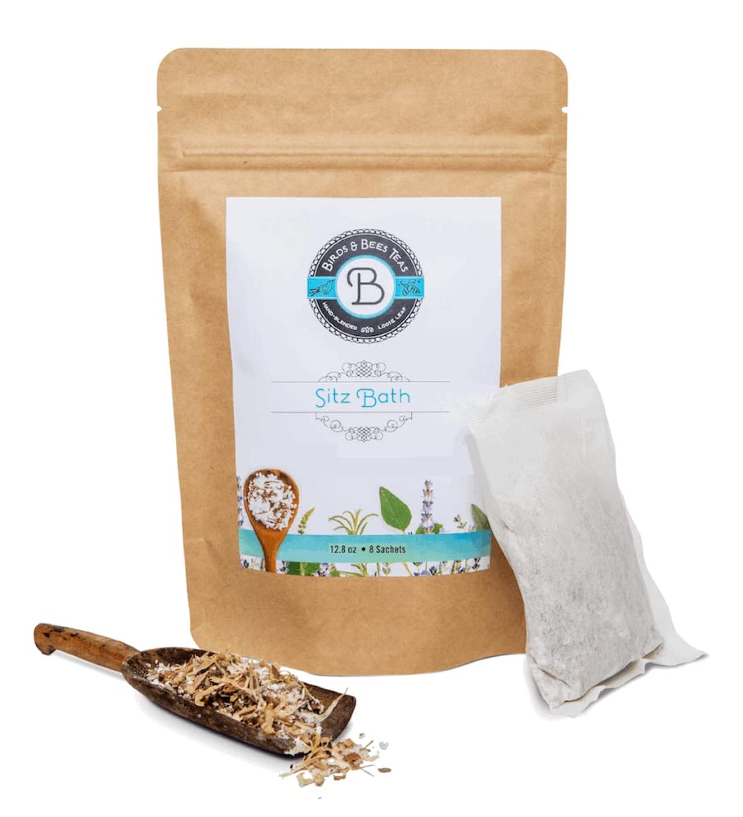 Organic Herbal Sitz Bath Soak & Bath Salts by Birds & Bees Teas - 8 Sachets 1.6 Ounce (Pack of 8) - Buy Online on GoSupps.com