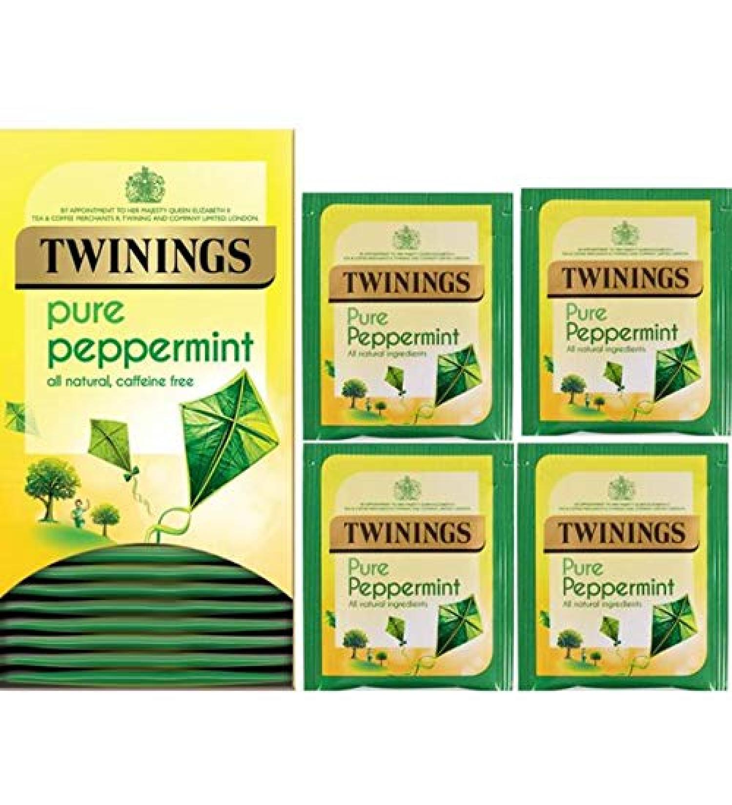 Twinings Pure Peppermint Individually Wrapped Sachets Envelopes Room Supplies Catering (40) (40)