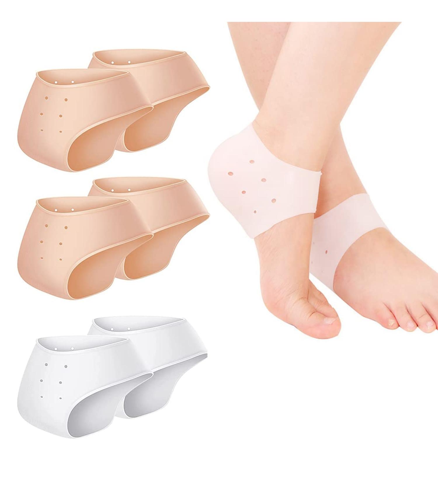 Menyiyds Gel Heel Cushions - 3 Pairs Silicone Pads for Heel Spur & Plantar Fasciitis Relief Pain Relief Socks for Men & Women - Buy Online on GoSupps.com