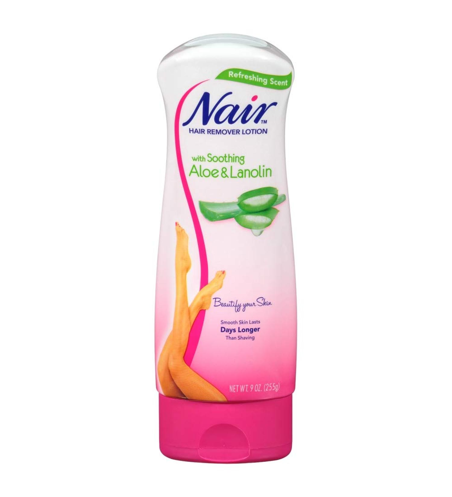 Nair Hair Remover Lotion for Legs & Body - Aloe & Lanolin 9 oz (Pack of 12) | Fast International Shipping - Buy Online on GoSupps.com